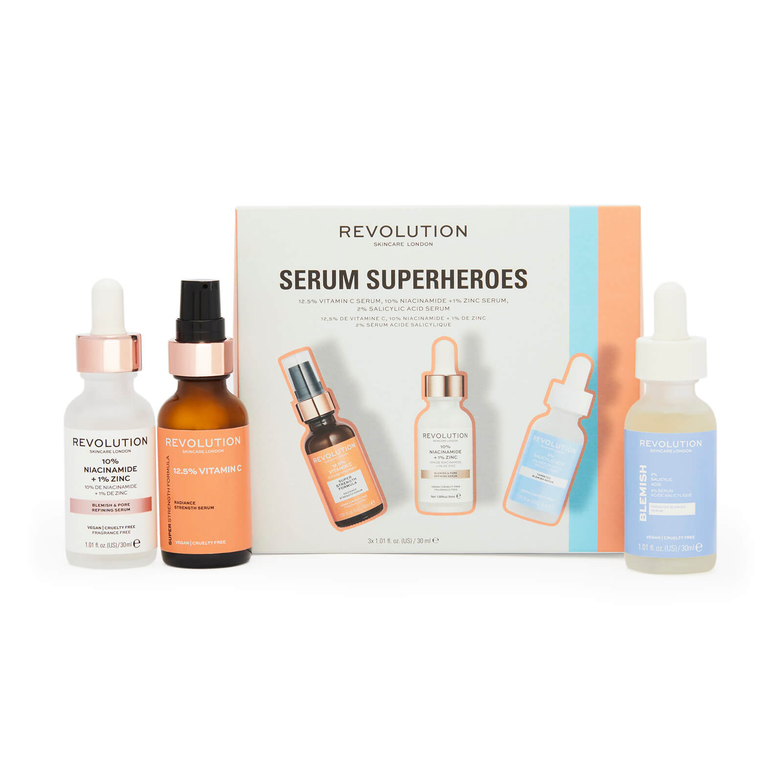 

Revolution Skincare Serum Superheros Collection