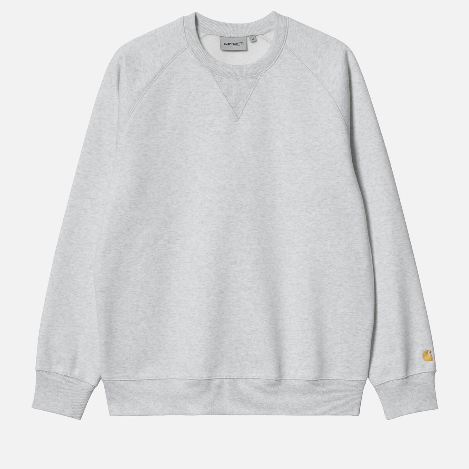 Carhartt WIP Men's Chase Sweatshirt - Ash Heather/Gold - XL
