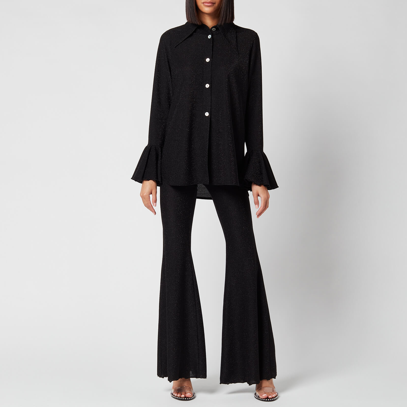 Sleeper Women's Cosmos Lurex Lounge Suit - Black - XS