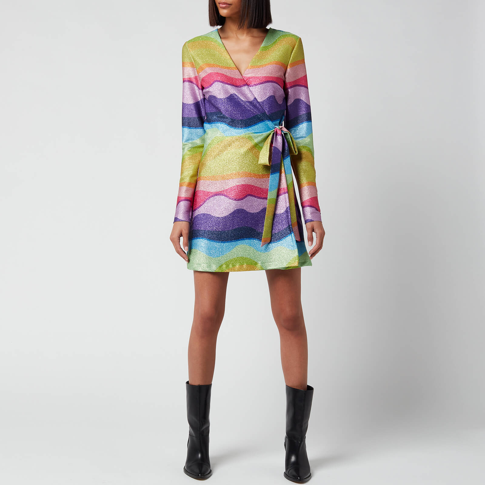 Never Fully Dressed Women's Rainbow Mini Zsa Zsa Wrap - Multi - Uk 6