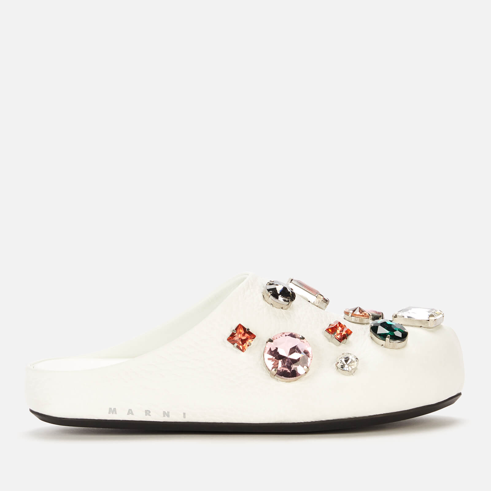 Marni Women's Crystal Mules - Lily White - UK 6