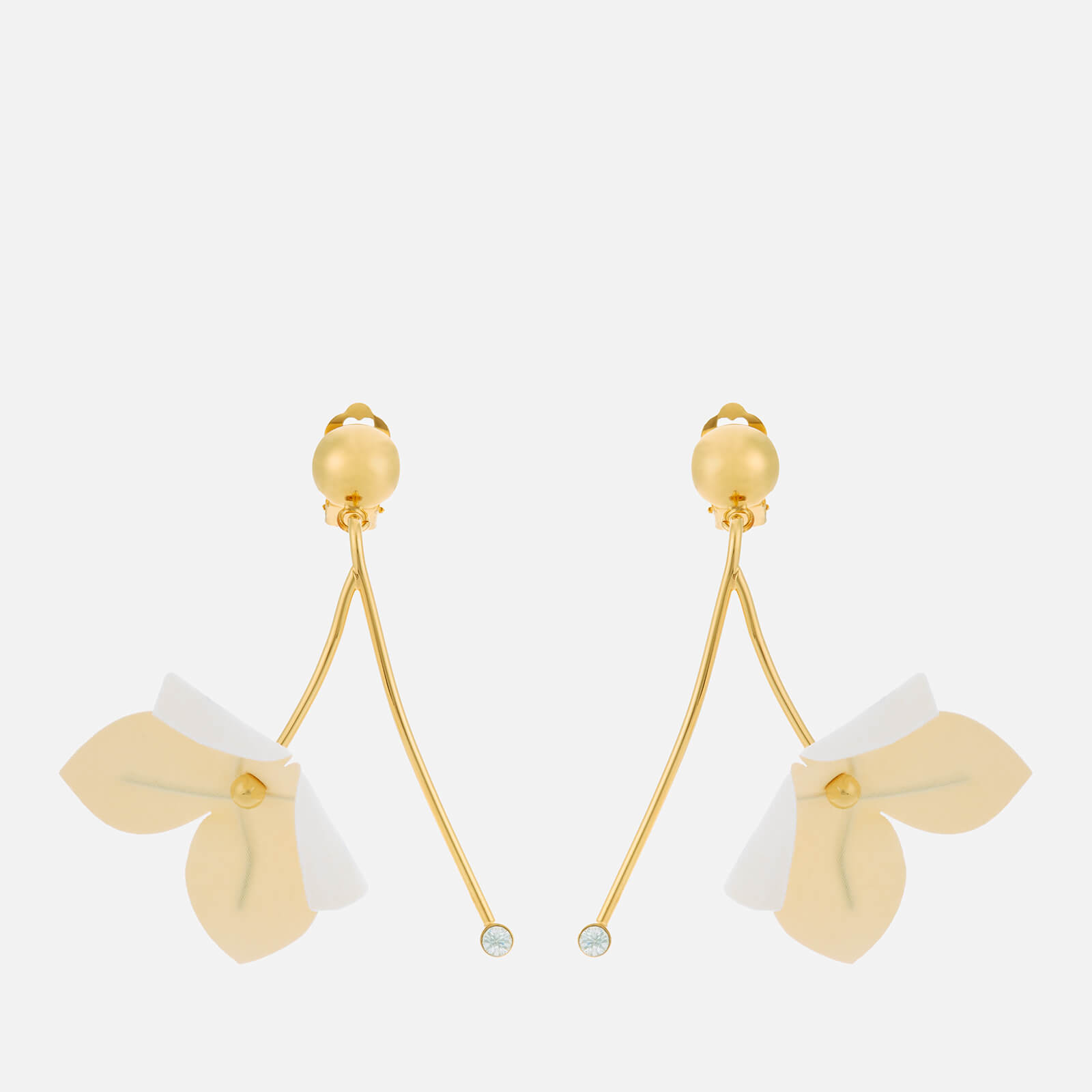 Marni Women's Flower Earrings - Lily White