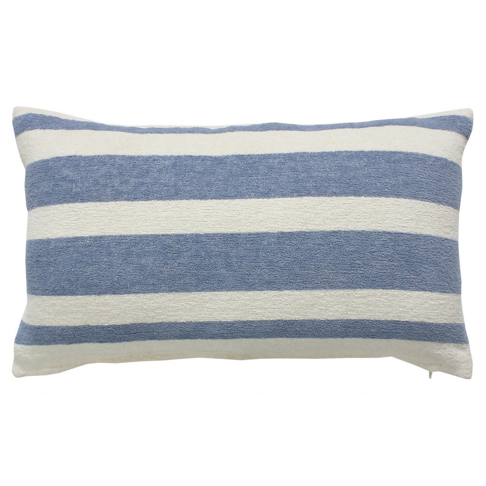 Photo of Chenille Cushion - Stripe Slate - 30x50cm