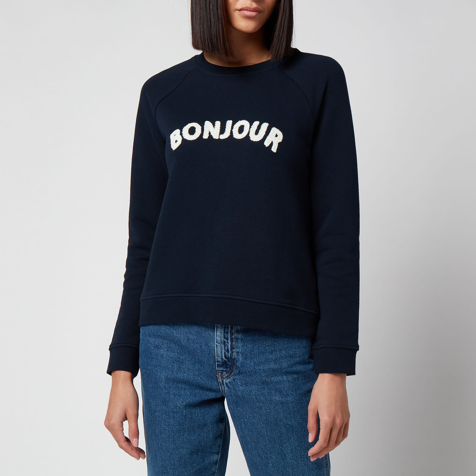 Whistles Women's Bonjour Logo Sweatshirt - Navy - XS