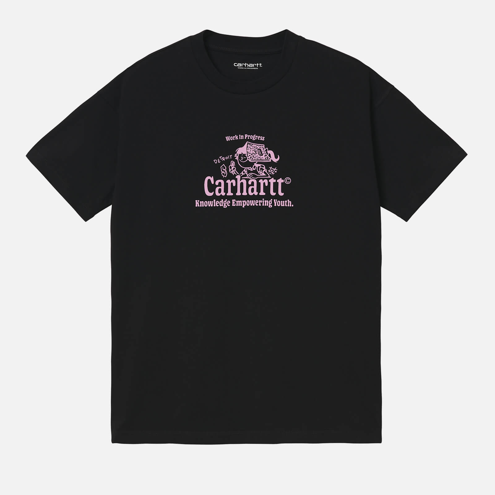 Carhartt WIP Women's Schools Out T-Shirt - Black/Pink - XS
