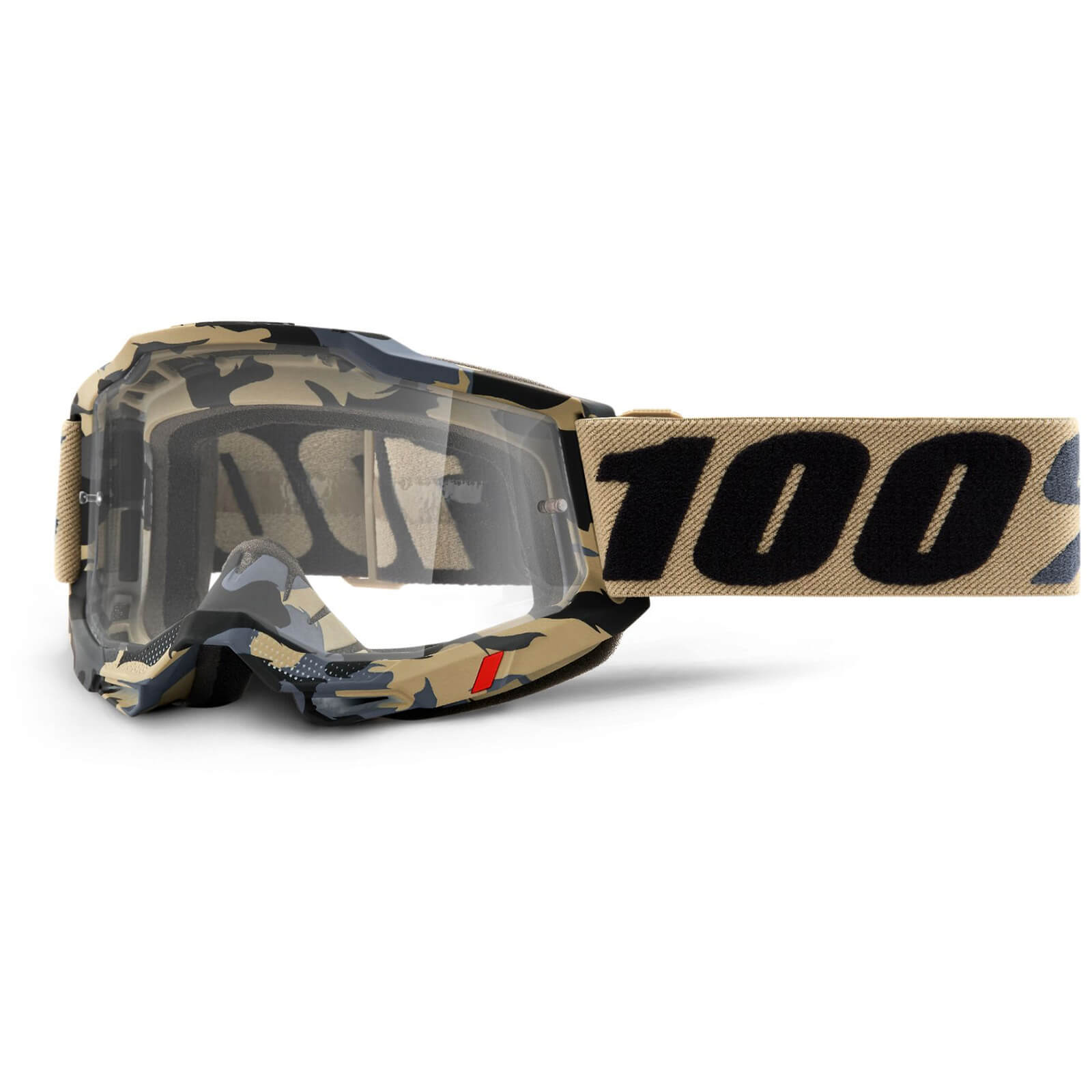 Image of 100% Accuri 2 MTB Goggles 2021 - Clear Lens - Tarmac / Clear Lens