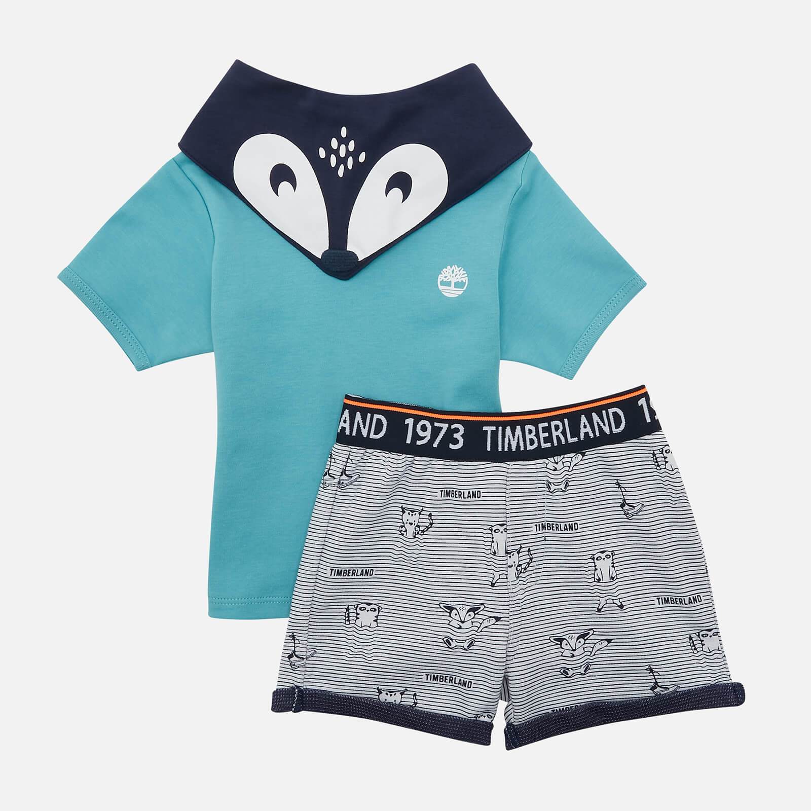 Timblerland Babys' Boy T-Shirt And Bermuda Shorts - Pale Blue - 9-12 Months