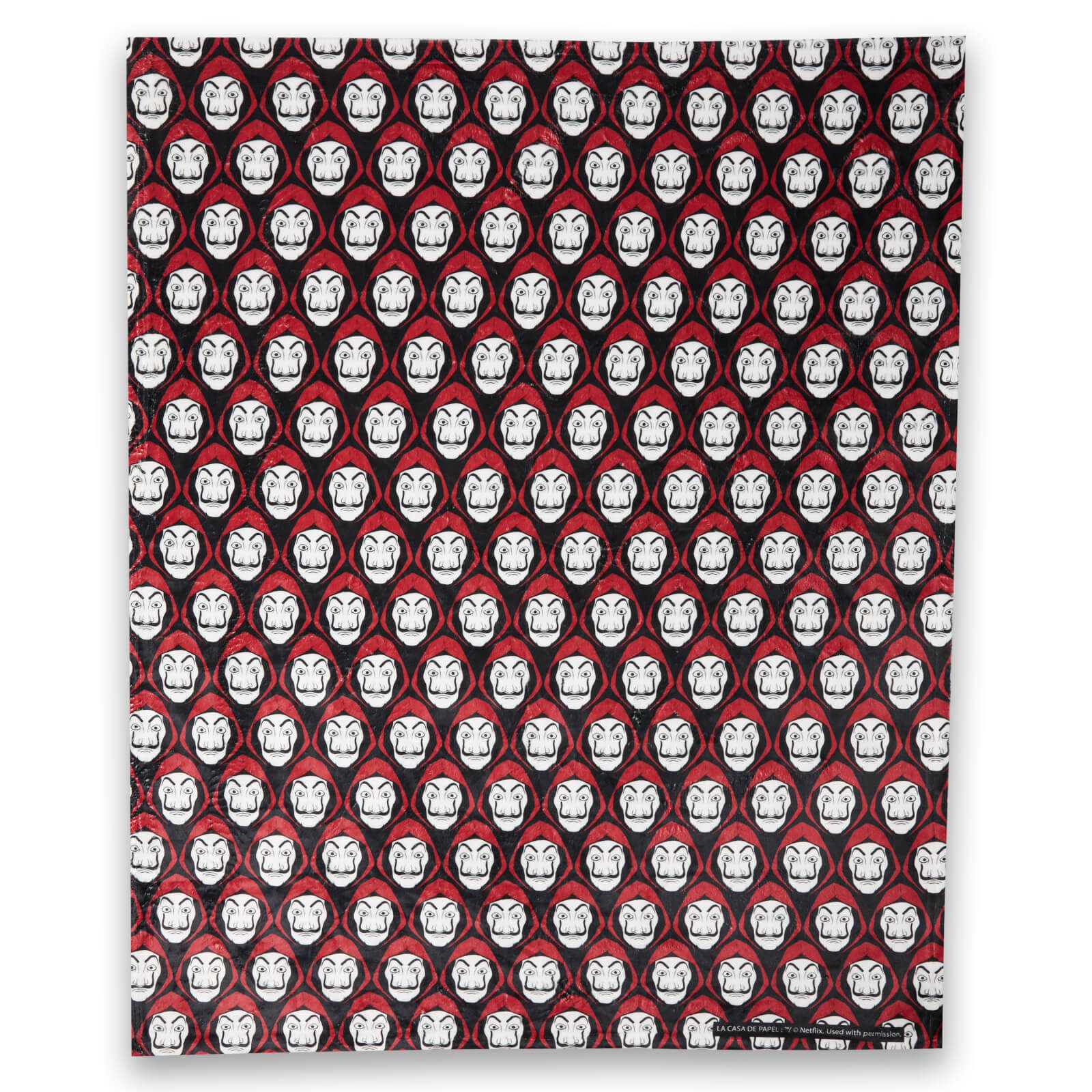 

Money Heist Dali Mask Fleece Blanket - L