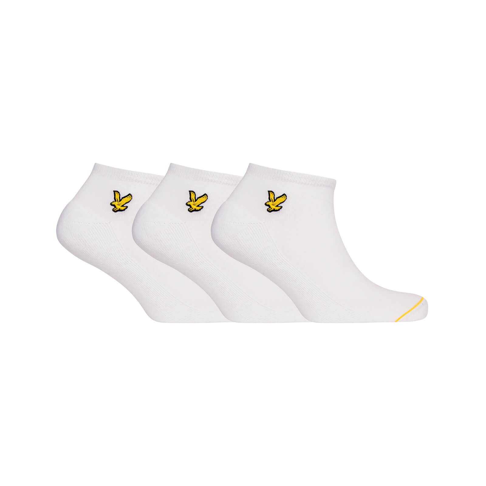 

Lyle & Scott Men's 3 Pack Ankle Socks - Ross - Bright White - One Size