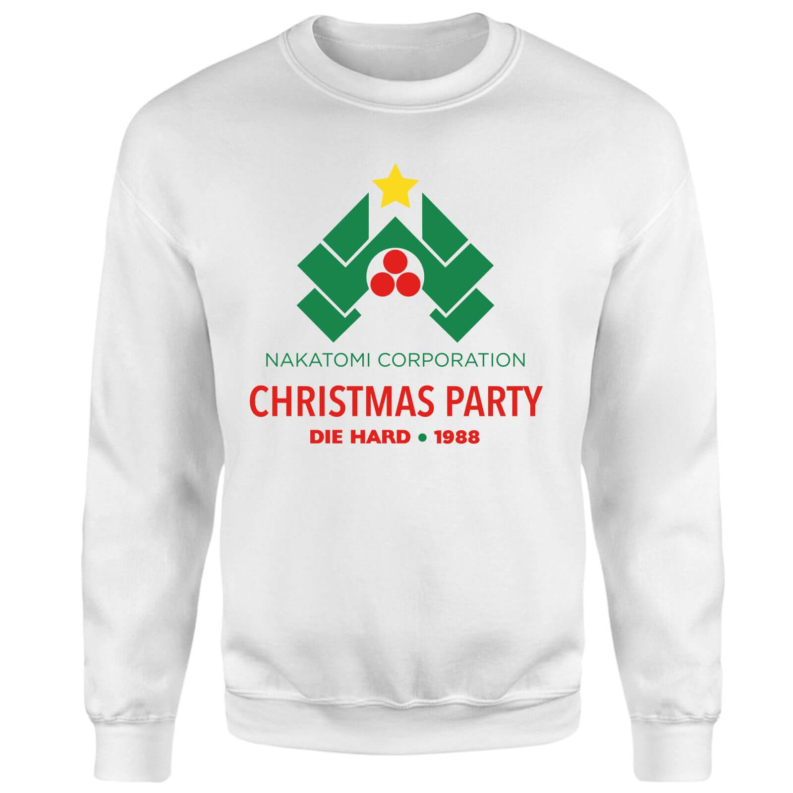 

Die Hard Nakatomi Christmas Party Sweatshirt - White - M - Blanc
