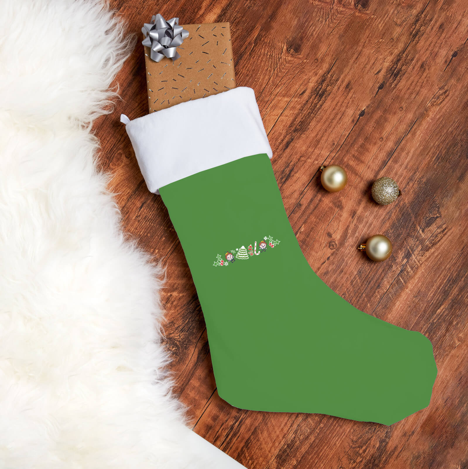 

Elf Scatter Icon Christmas Stocking