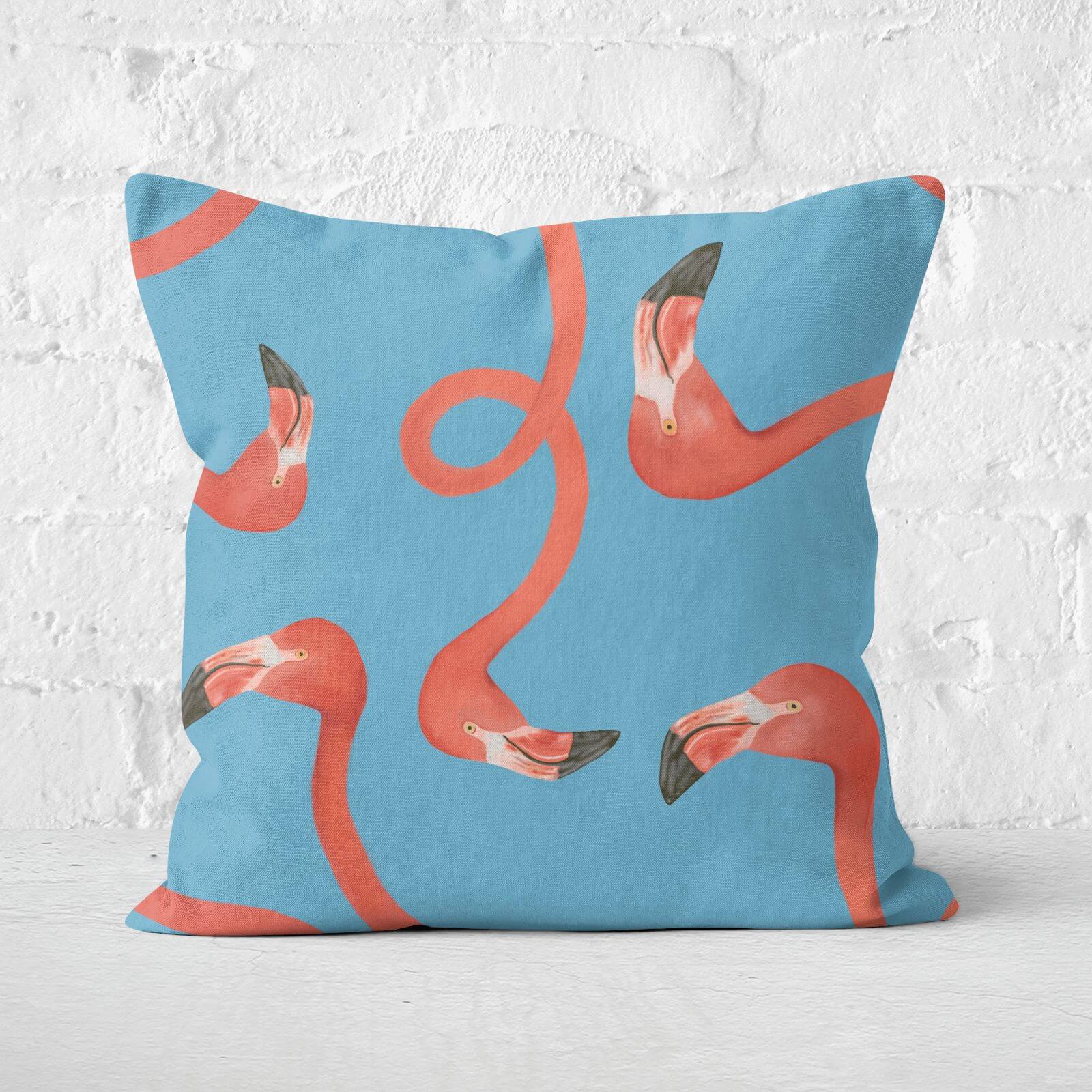 Flamingo Party Square Cushion - 40x40cm - Soft Touch