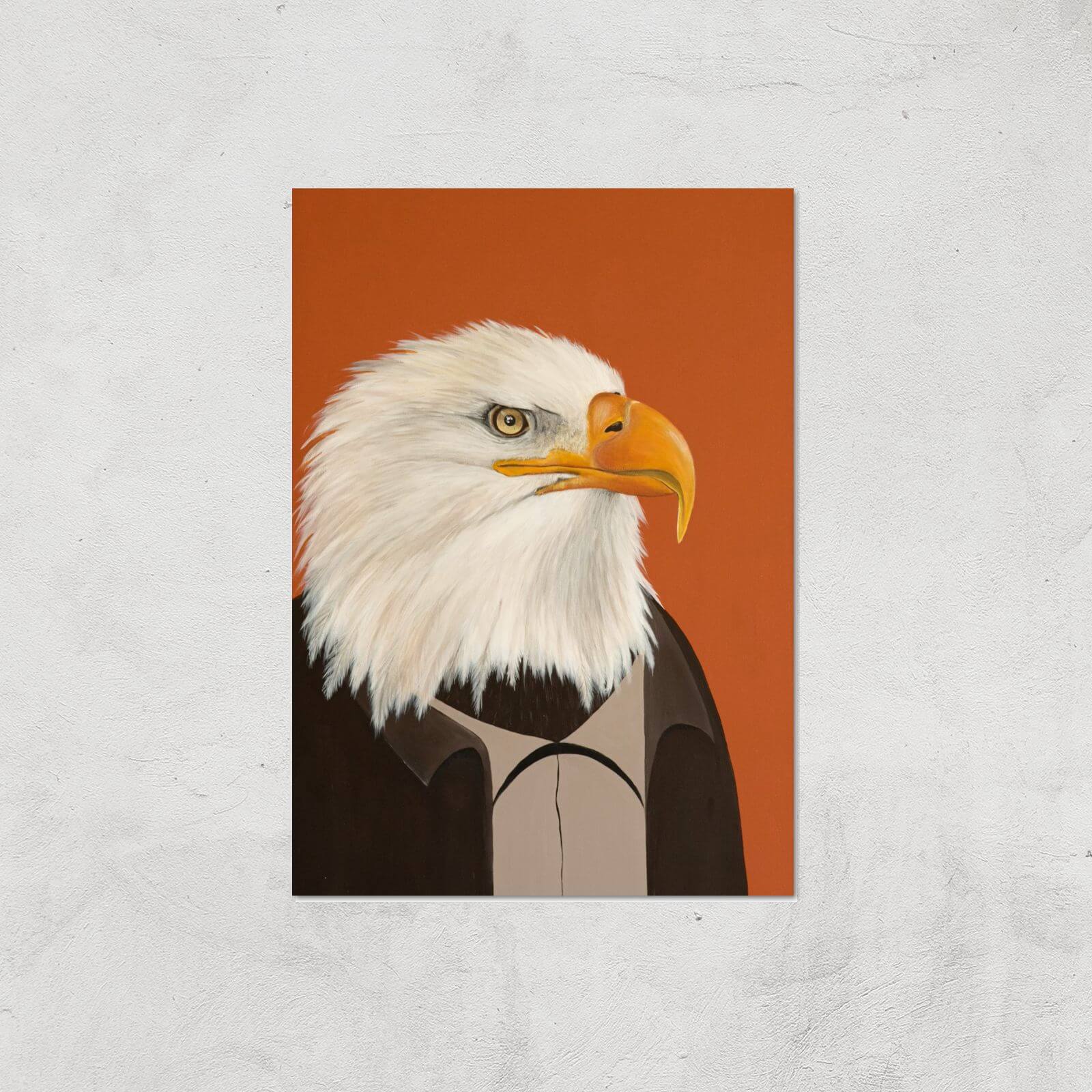 Eagle In Suit Giclee Art Print - A2 - Print Only