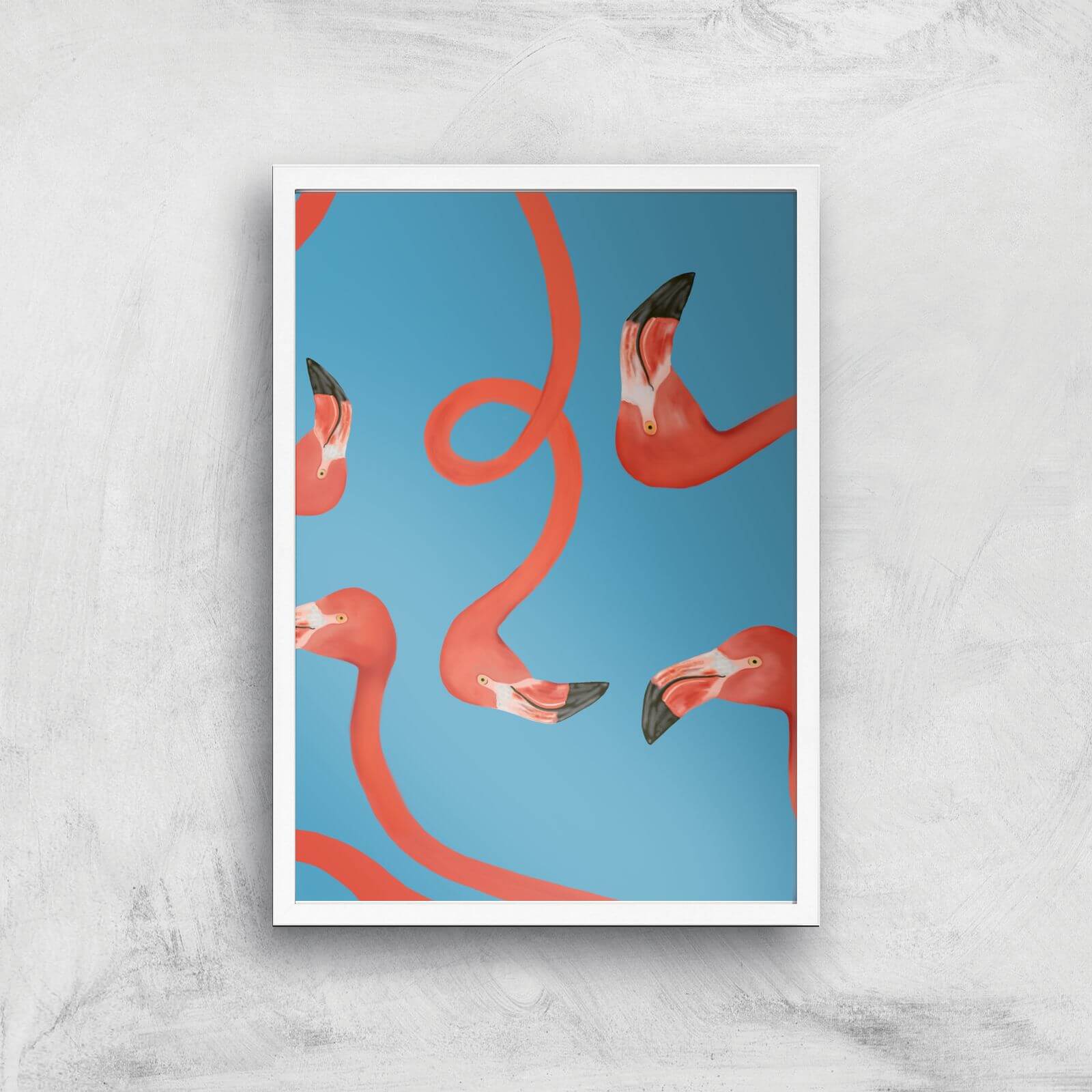 Swimingos Giclee Art Print - A3 - White Frame