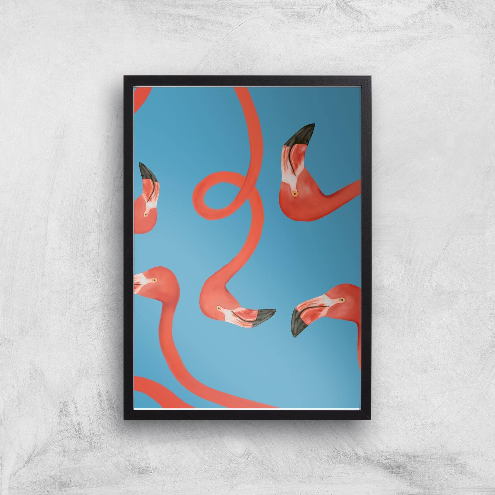 Swimingos Giclee Art Print - A3 - Black Frame