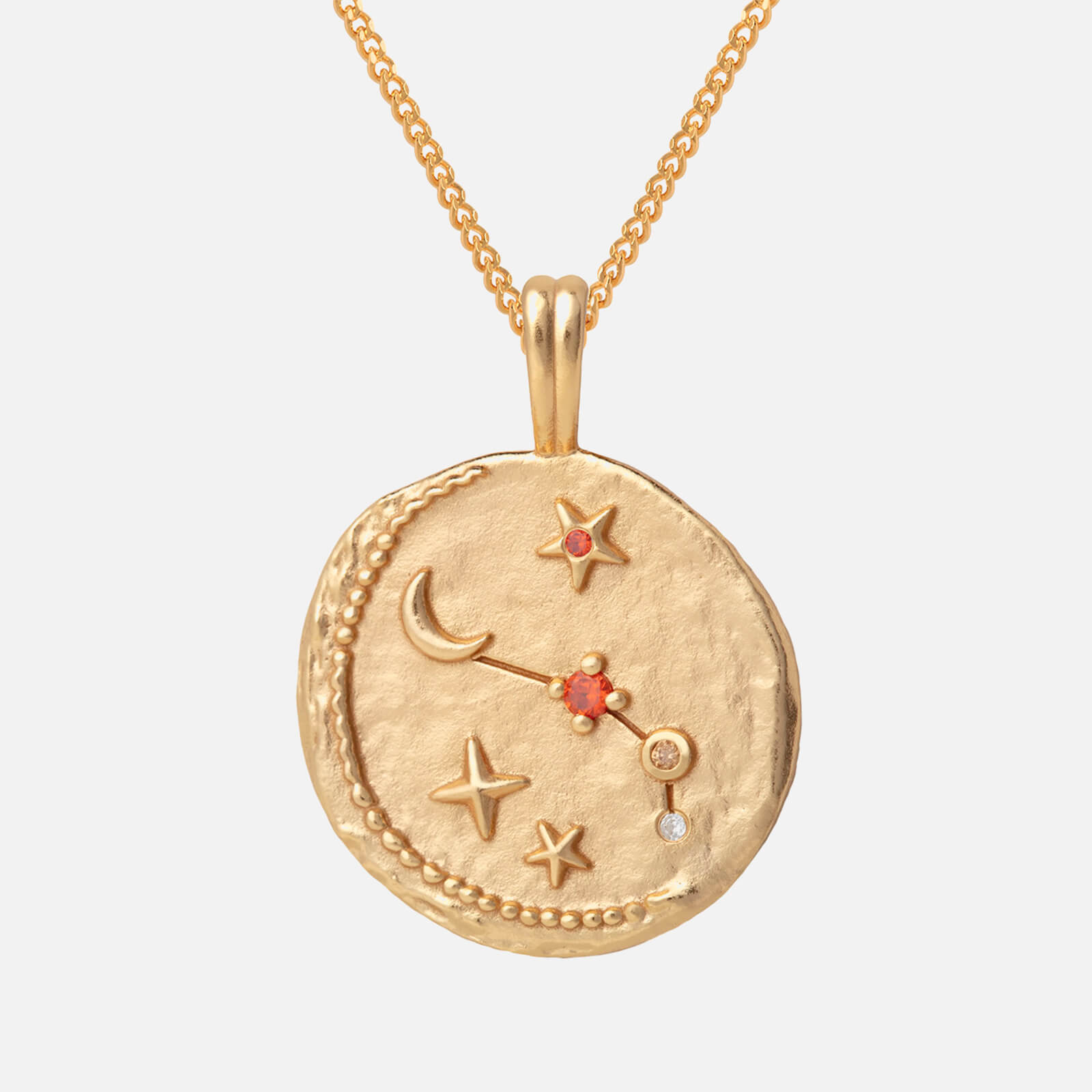 Astrid & Miyu Women's Zodiac Aries Pendant Necklace - Gold