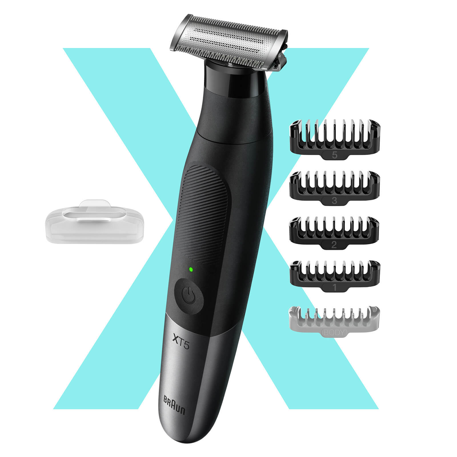 

Braun Series XT5 Beard Trimmer, Electric Shaver For Men, Body Grooming Kit, Long Lasting Blade, XT5100