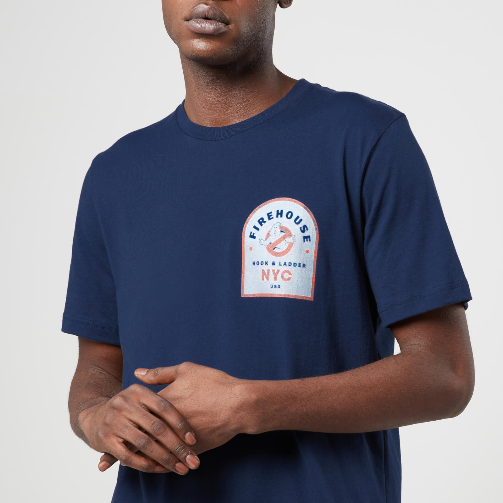 

Ghostbusters Hook And Ladder Firehouse Unisex T-Shirt - Navy - L