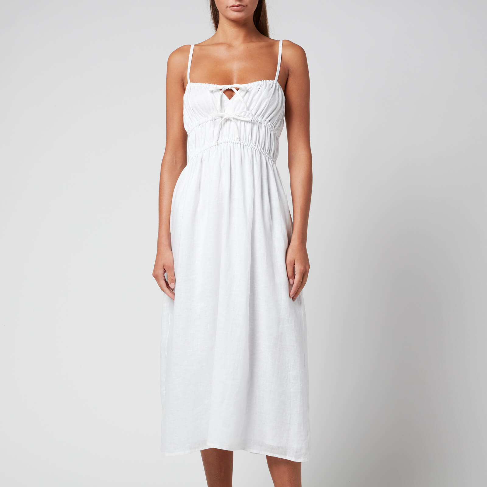 Faithfull The Brand Women's Francesca Midi Dress - Plain White - XS
