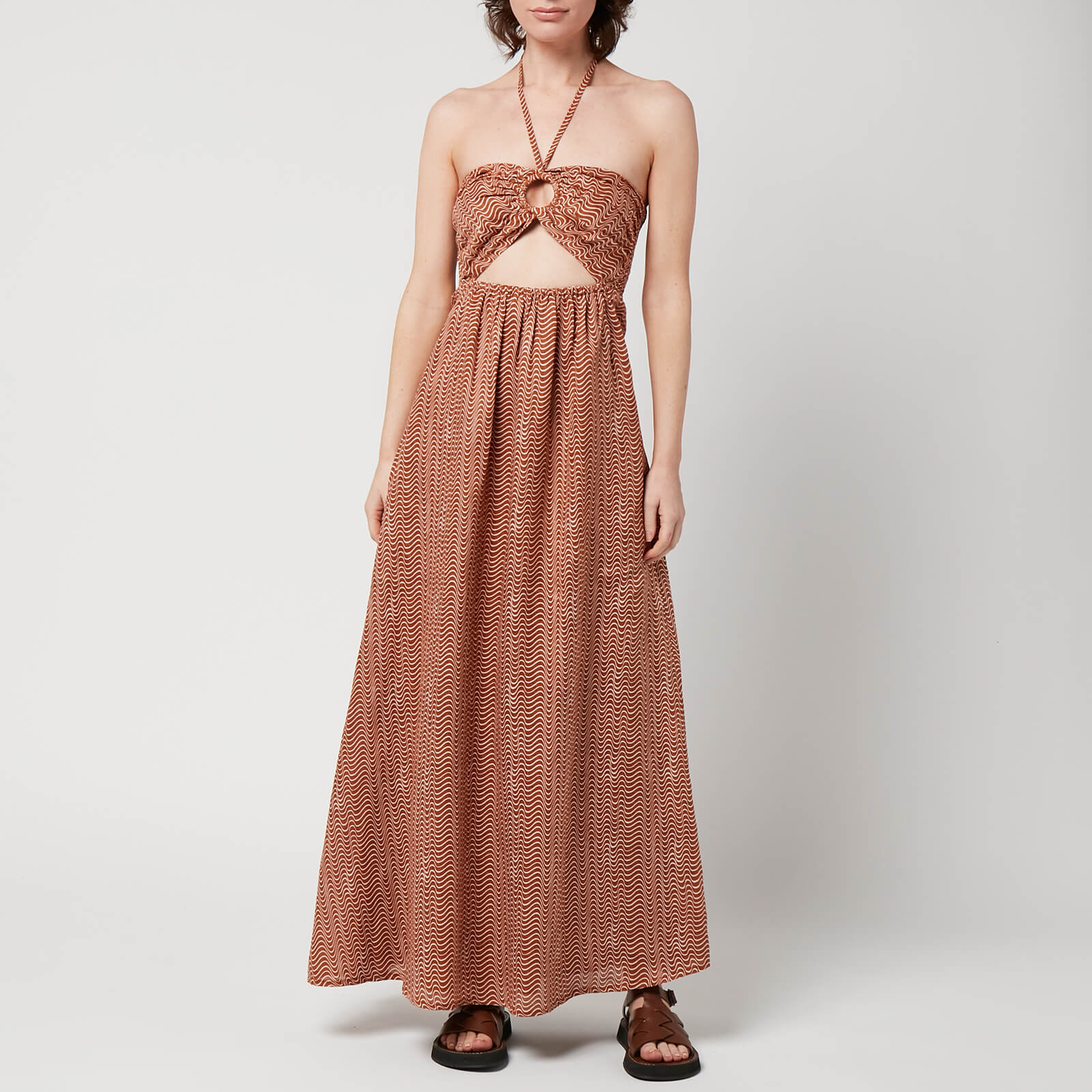 Faithfull The Brand Women's La Costa Maxi Dress - Vadella Print - Cocoa - XS