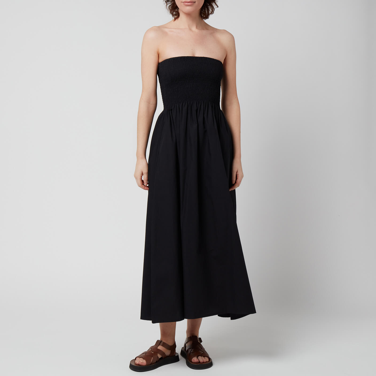 Faithfull The Brand Women's Madella Midi Dress - Plain Black - XS