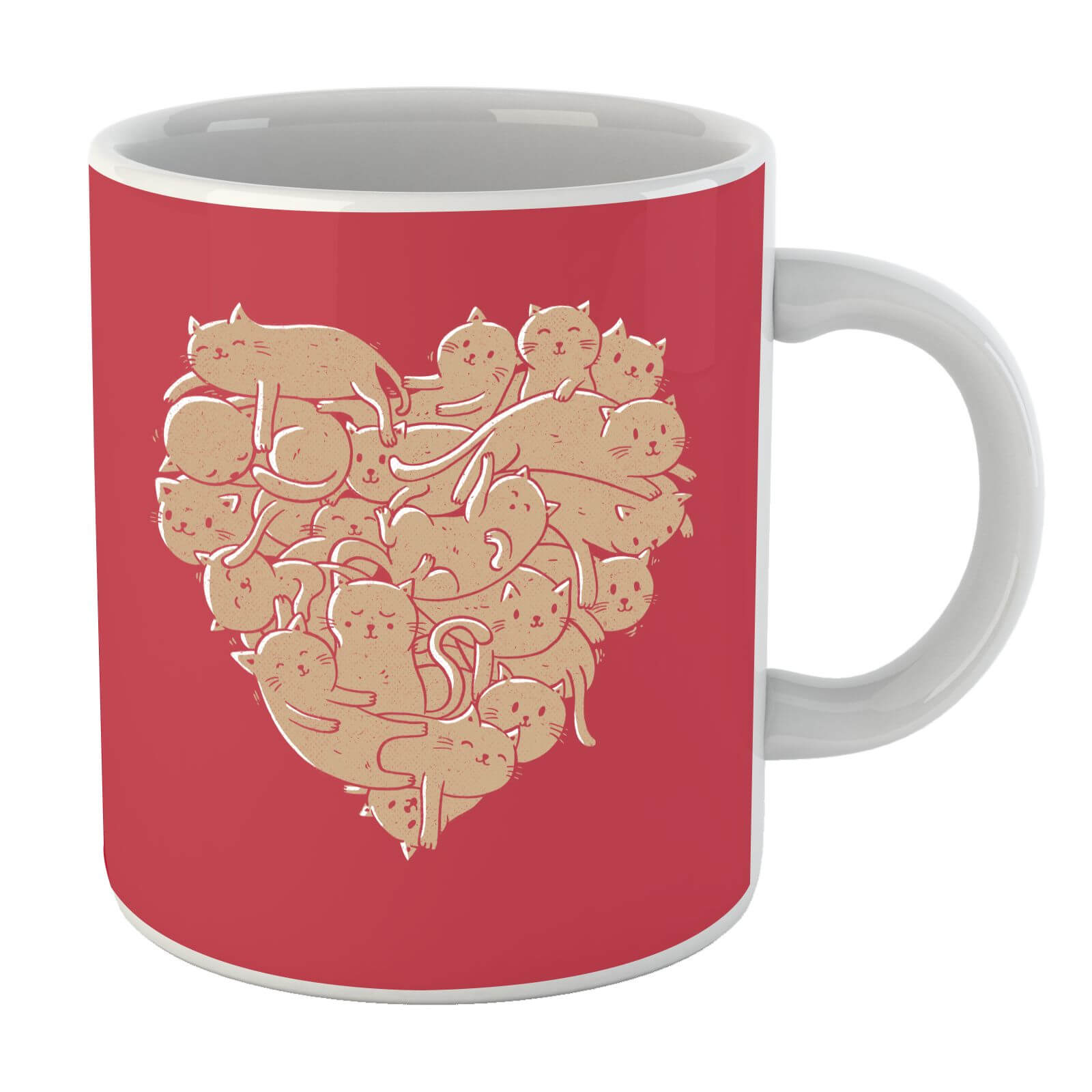 I Love Cats Heart Mug