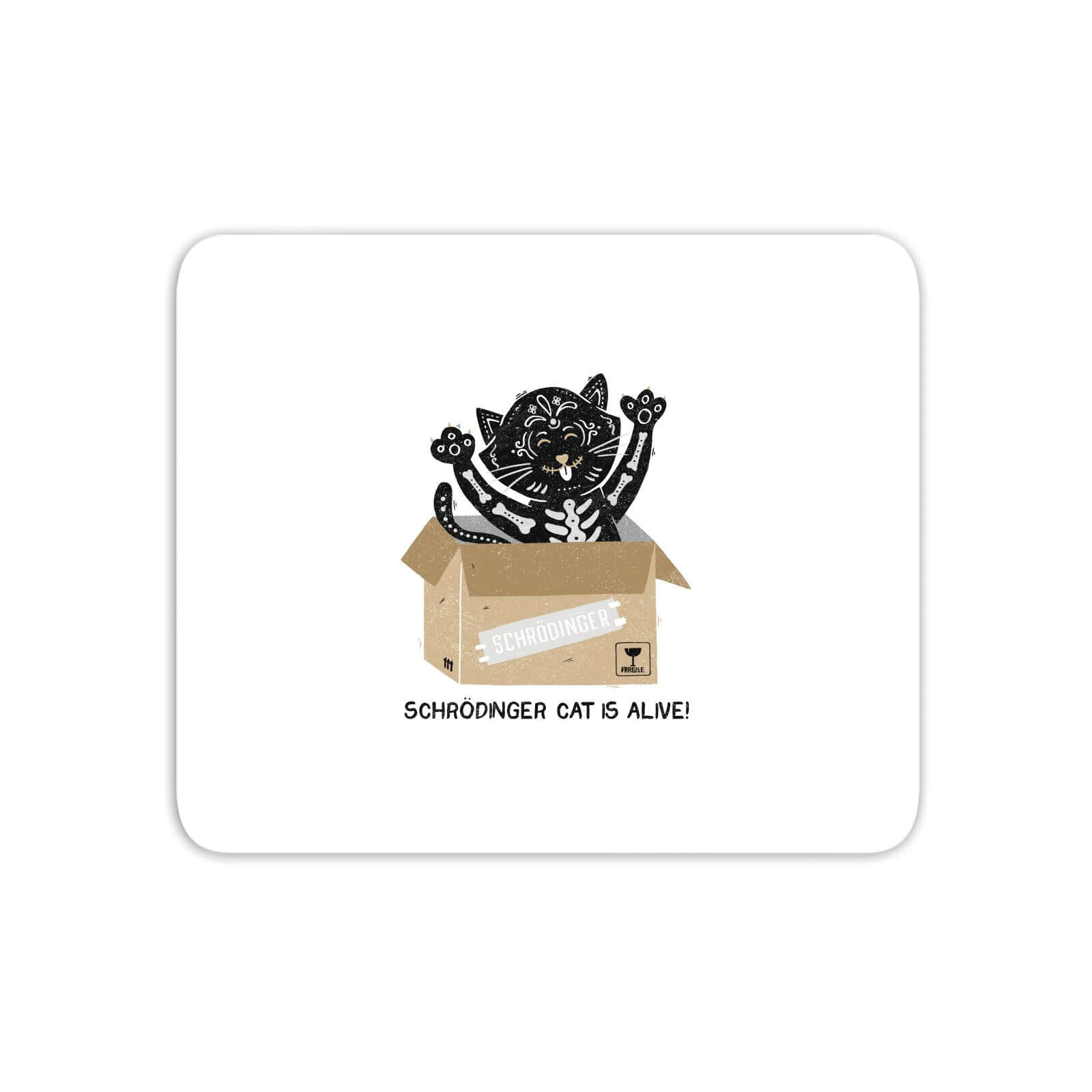 Am I Alive Schro?dinger Cat Mouse Mat