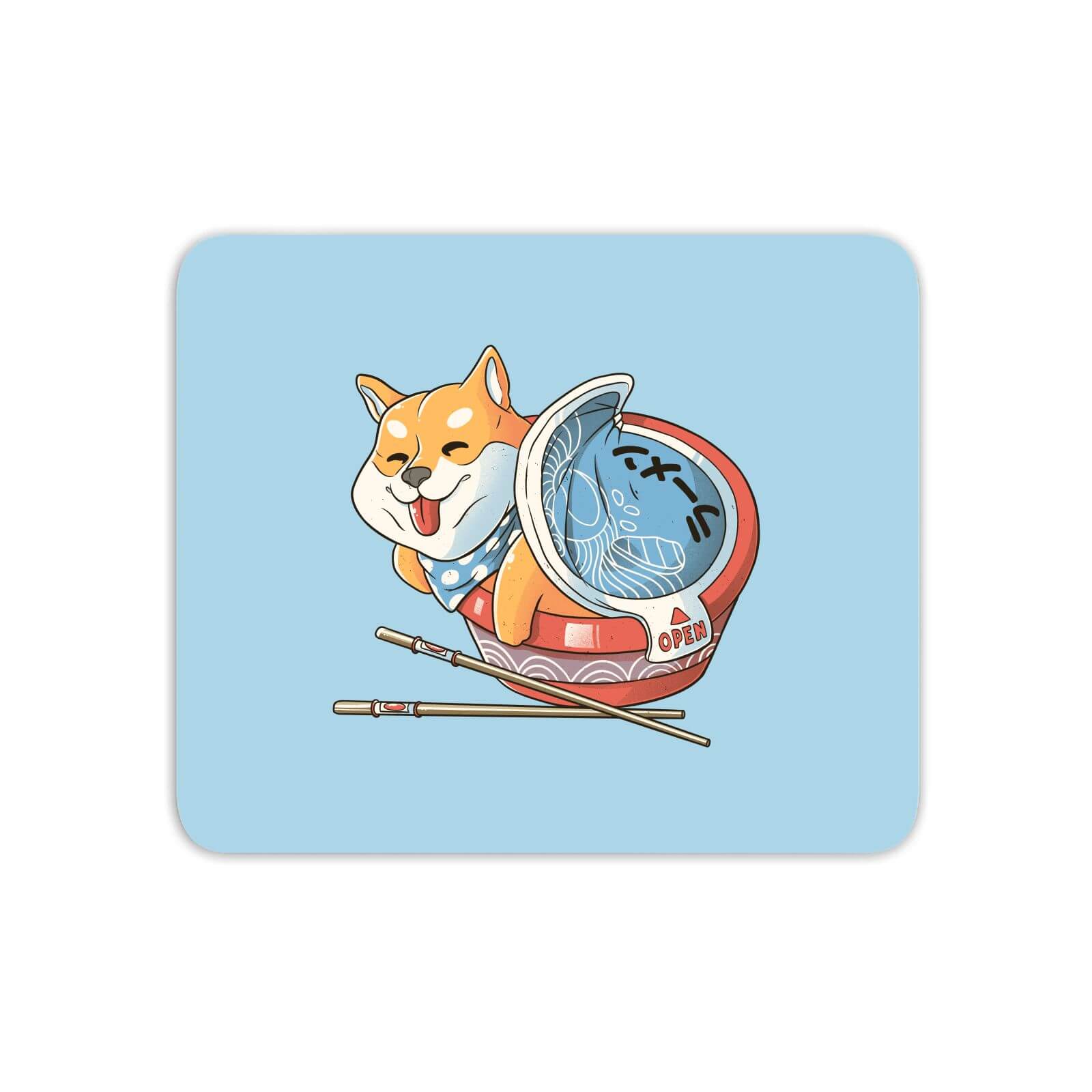 Shiba Dog Ramen Japanese Manga Mouse Mat