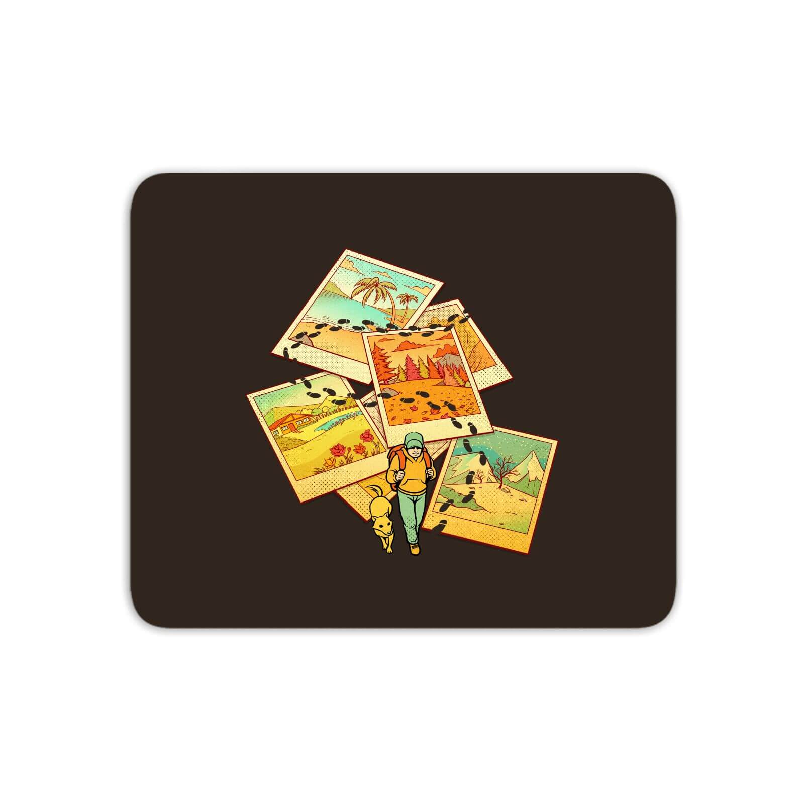 Wanderlust Polaroid Mouse Mat