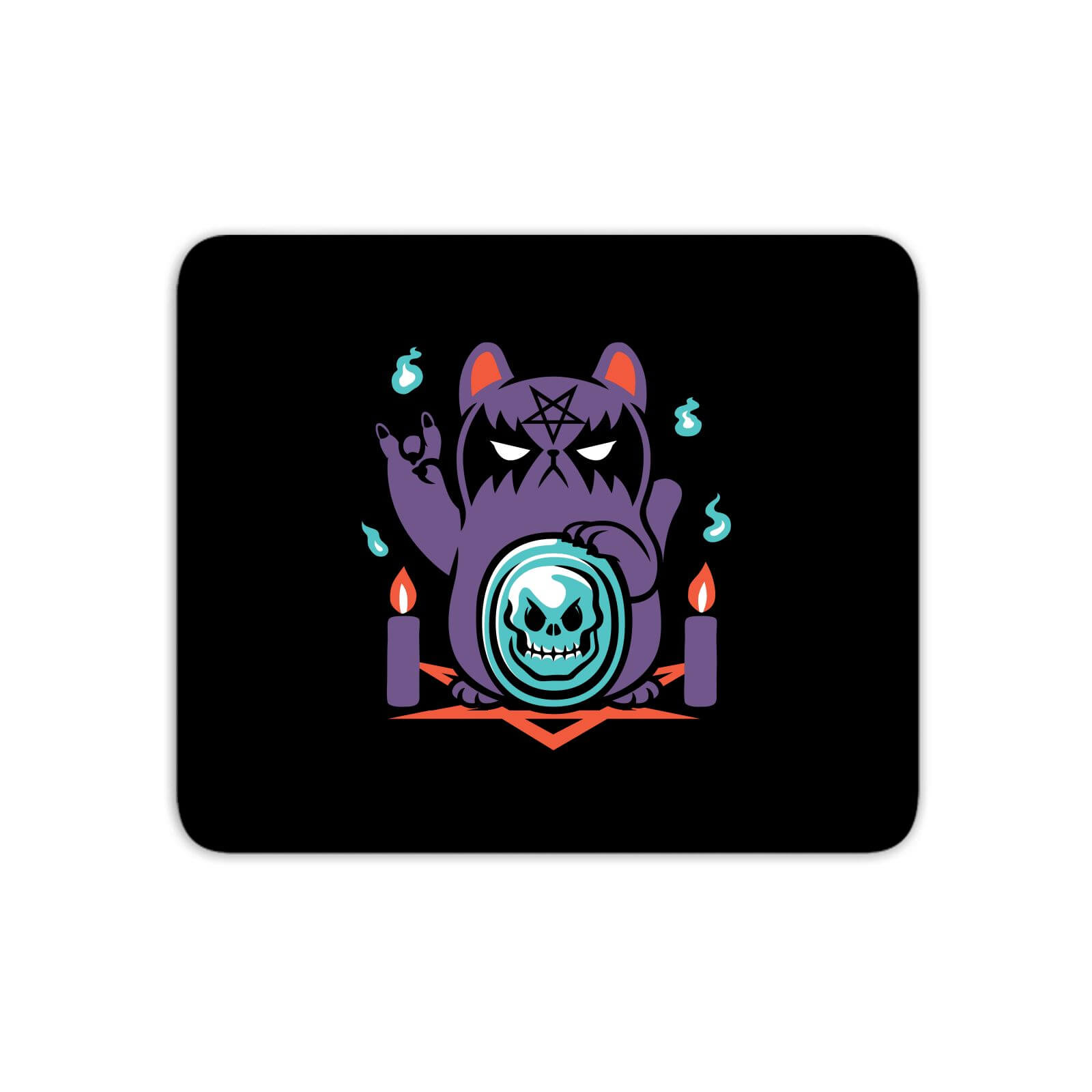 Bad Luck Satanic Cat Manekineko Mouse Mat