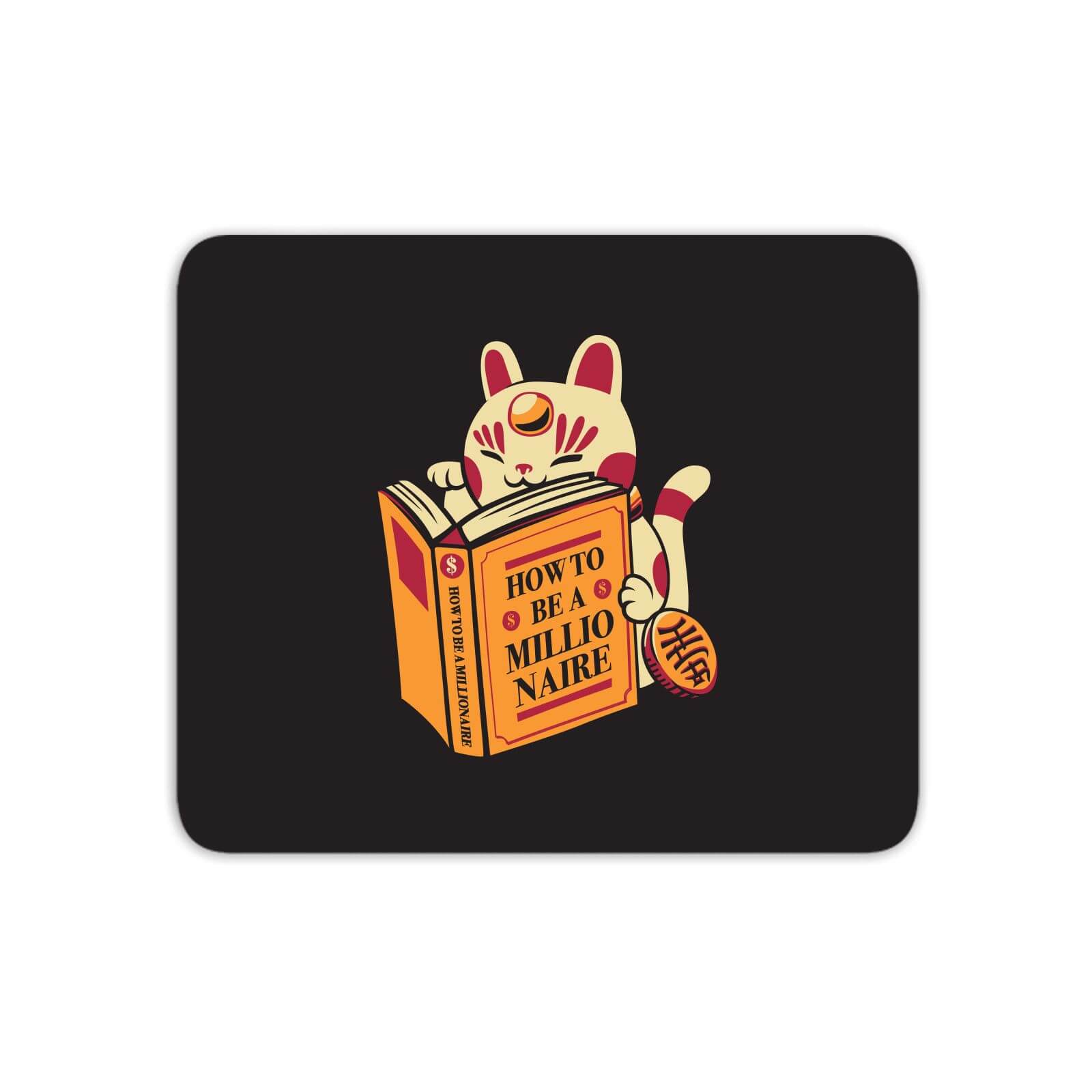 Maneki-Neko How To Be A Millionaire Cat Mouse Mat
