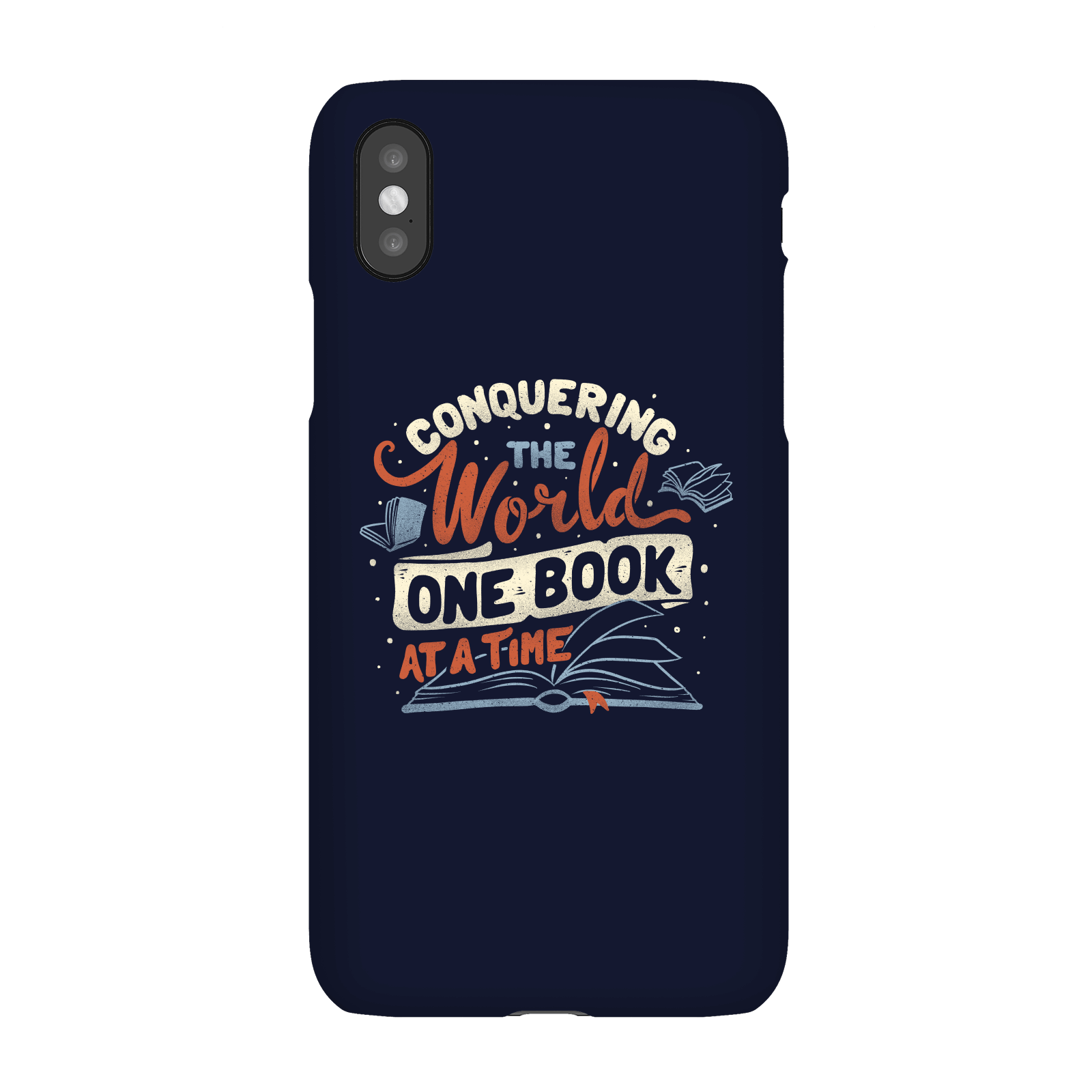 Conquering The World One Book At A Time Phone Case for iPhone and Android - iPhone 5/5s - Snap Case - Matte
