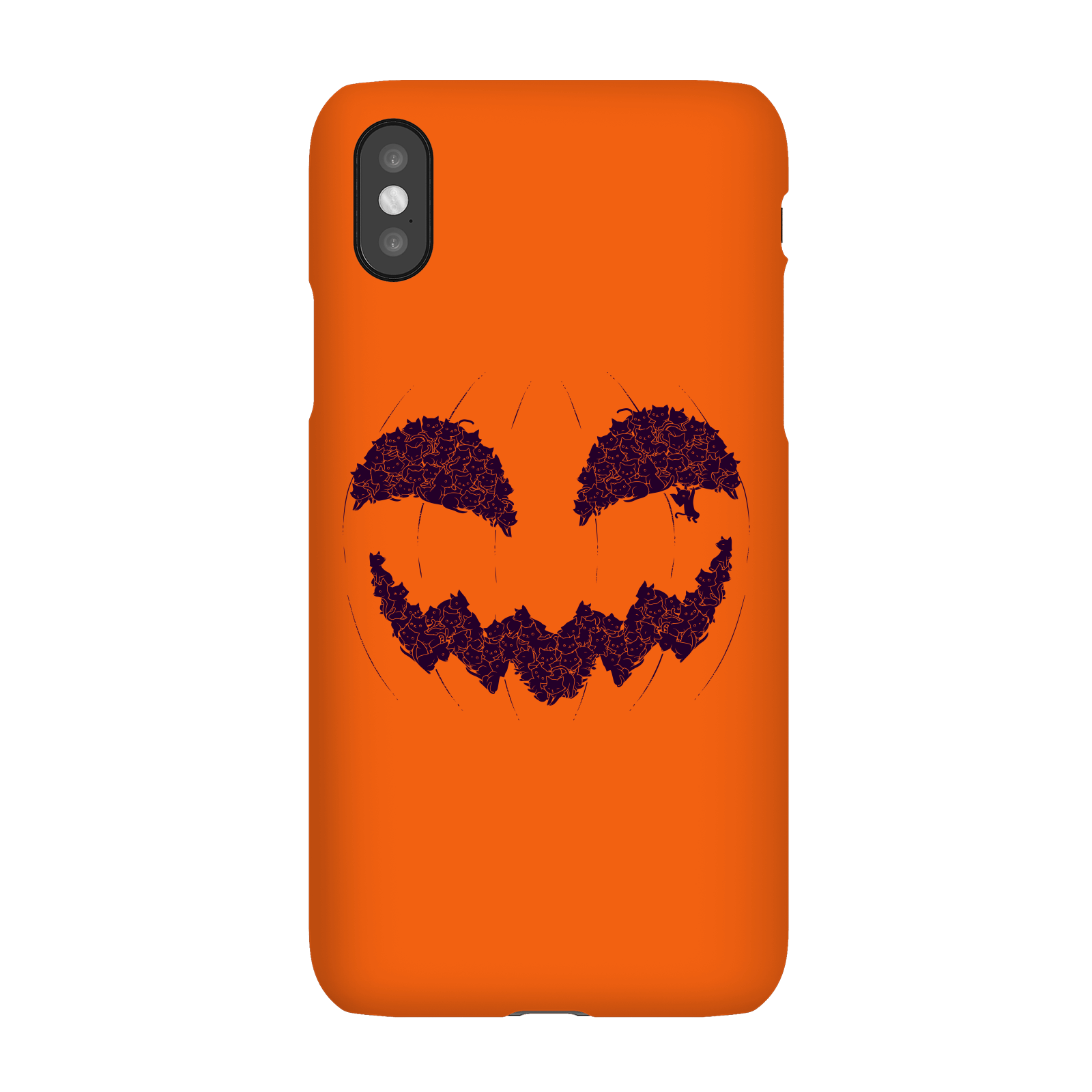 Halloween Pumpkin Cat Phone Case for iPhone and Android - iPhone 5/5s - Snap Case - Matte