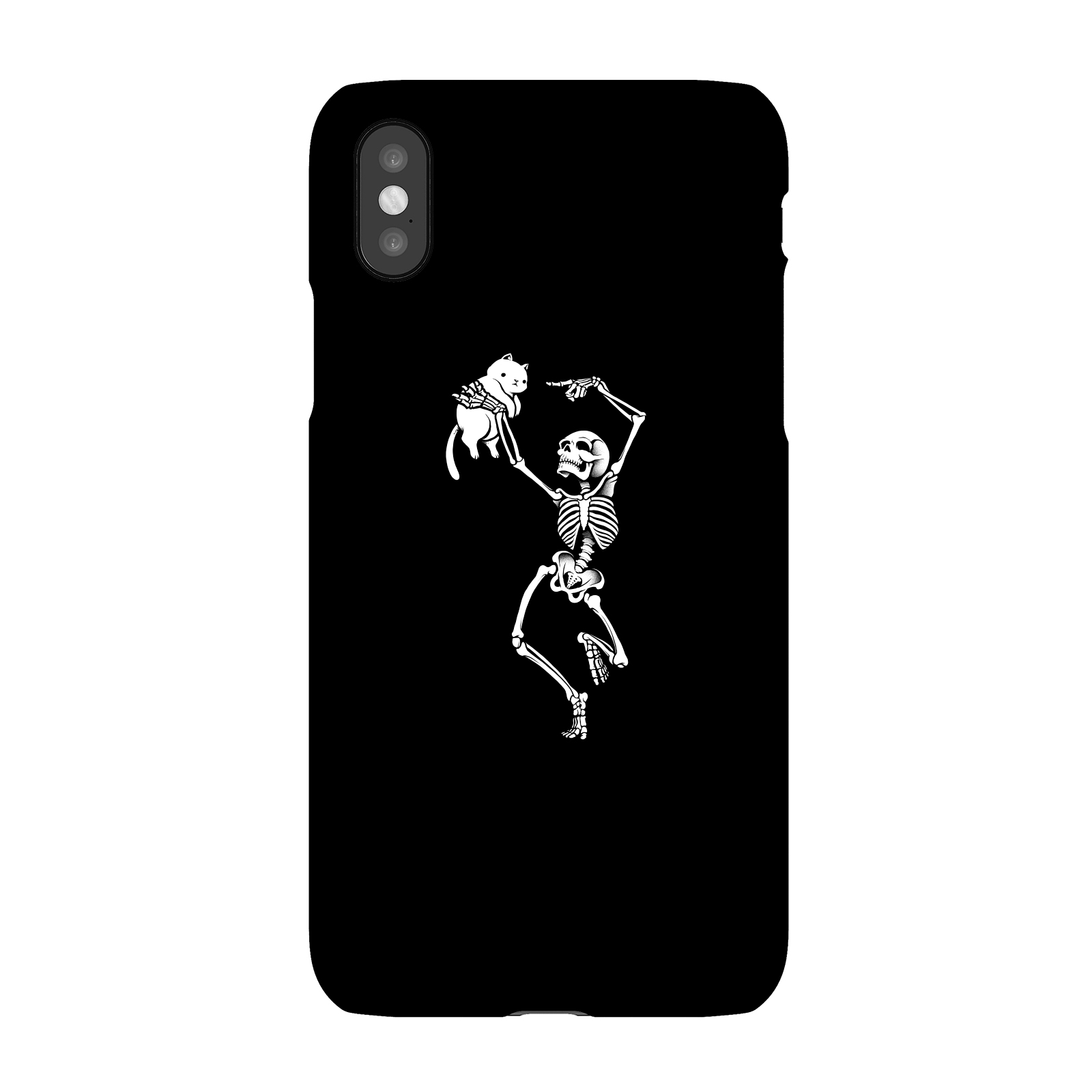 Dancing Skeleton With A Cat Phone Case for iPhone and Android - iPhone 5/5s - Snap Case - Matte