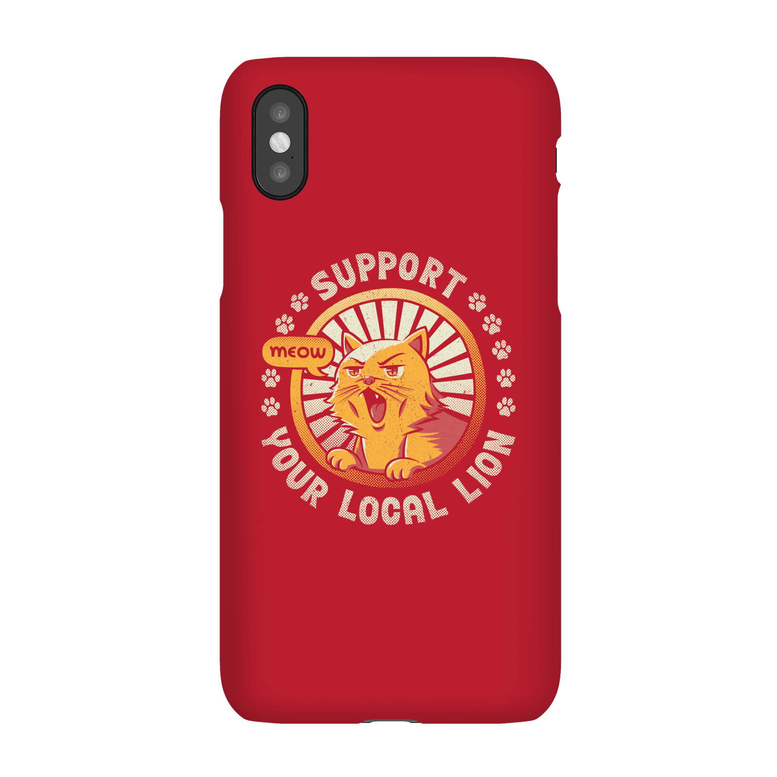 Support Your Local Lion Phone Case for iPhone and Android - iPhone 6 Plus - Snap Case - Matte