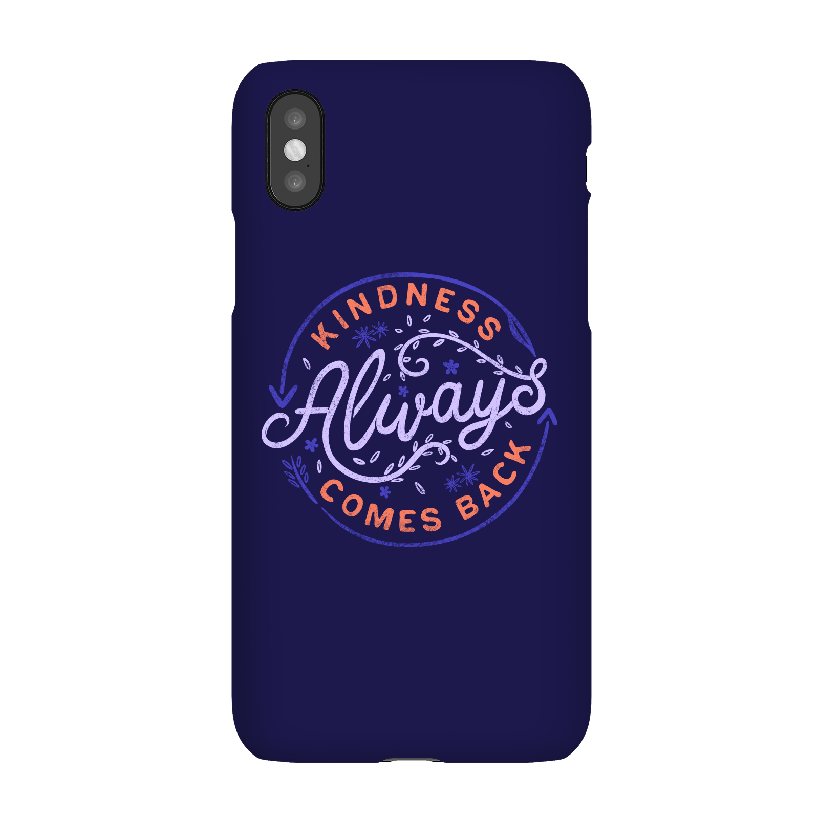 Kindness Always Comes Back Phone Case for iPhone and Android - Samsung S6 Edge - Snap Case - Matte