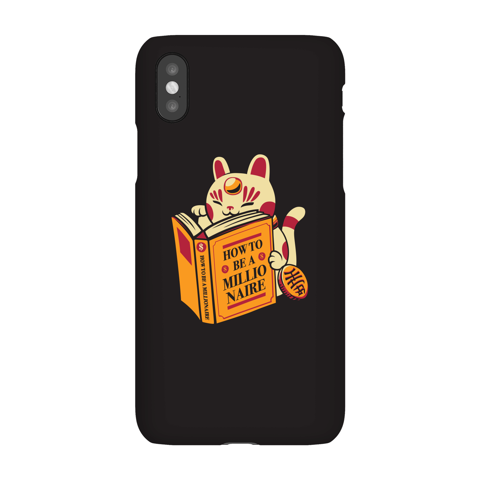 Maneki-Neko How To Be A Millionaire Cat Phone Case for iPhone and Android - Samsung S8 - Snap Case - Matte