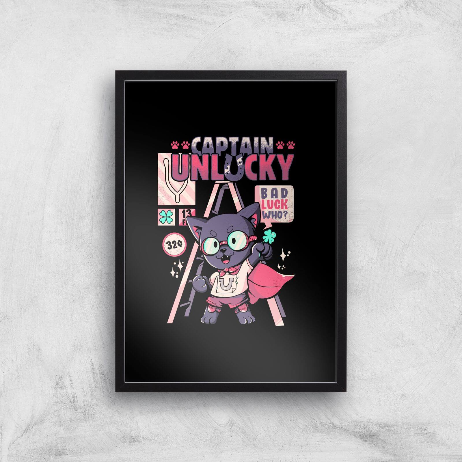 Captain Unlucky Giclee Art Print - A3 - Black Frame