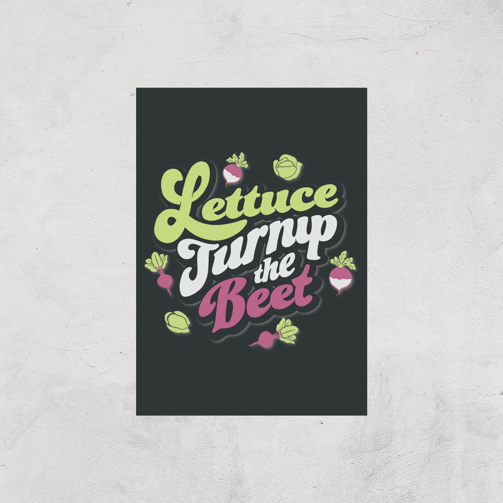 Lettuce Turnip The Beet Giclee Art Print - A4 - Print Only