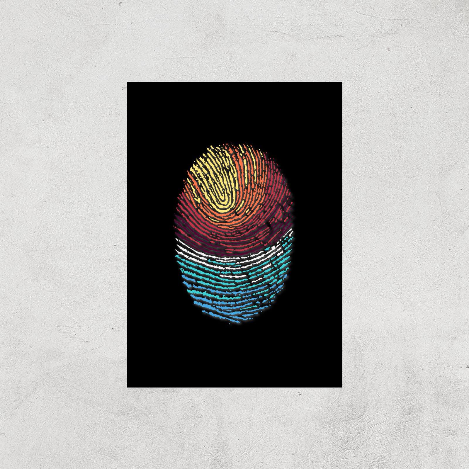 Fingerprint Sunset Giclee Art Print - A2 - Print Only