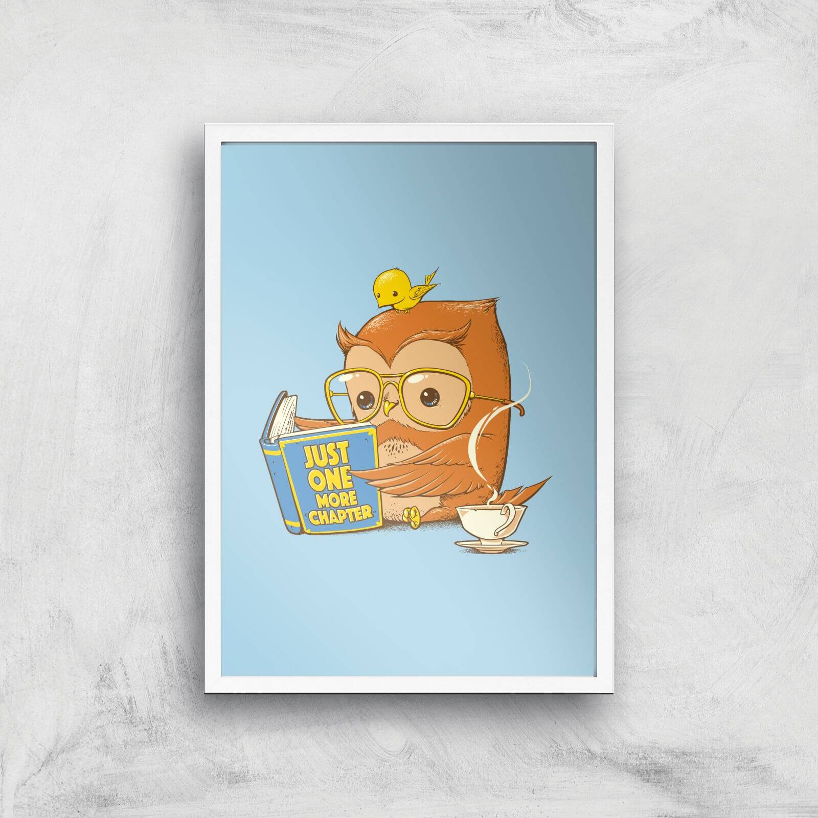 Just One More Chapter Giclee Art Print - A4 - White Frame