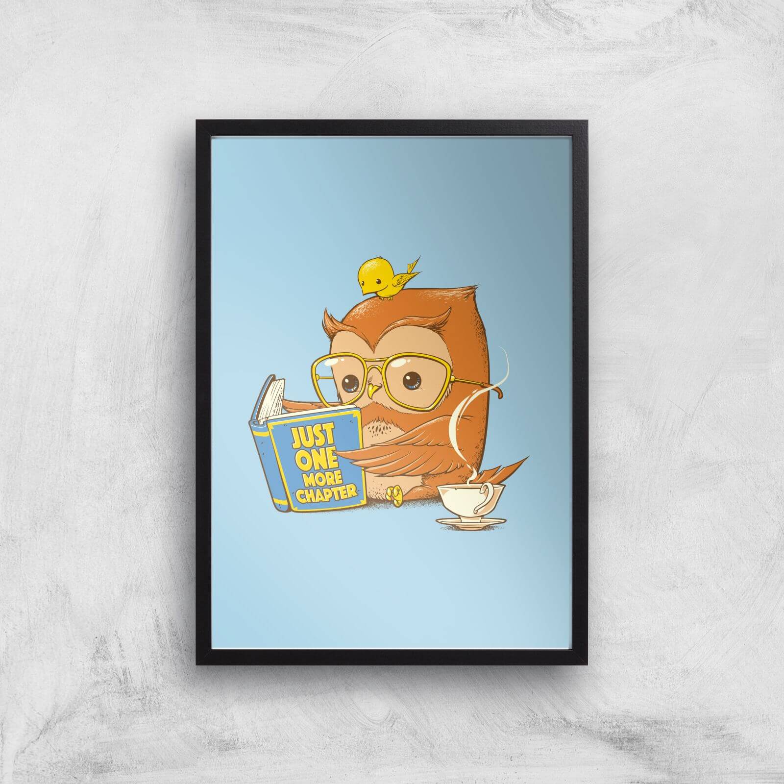 Just One More Chapter Giclee Art Print - A3 - Black Frame