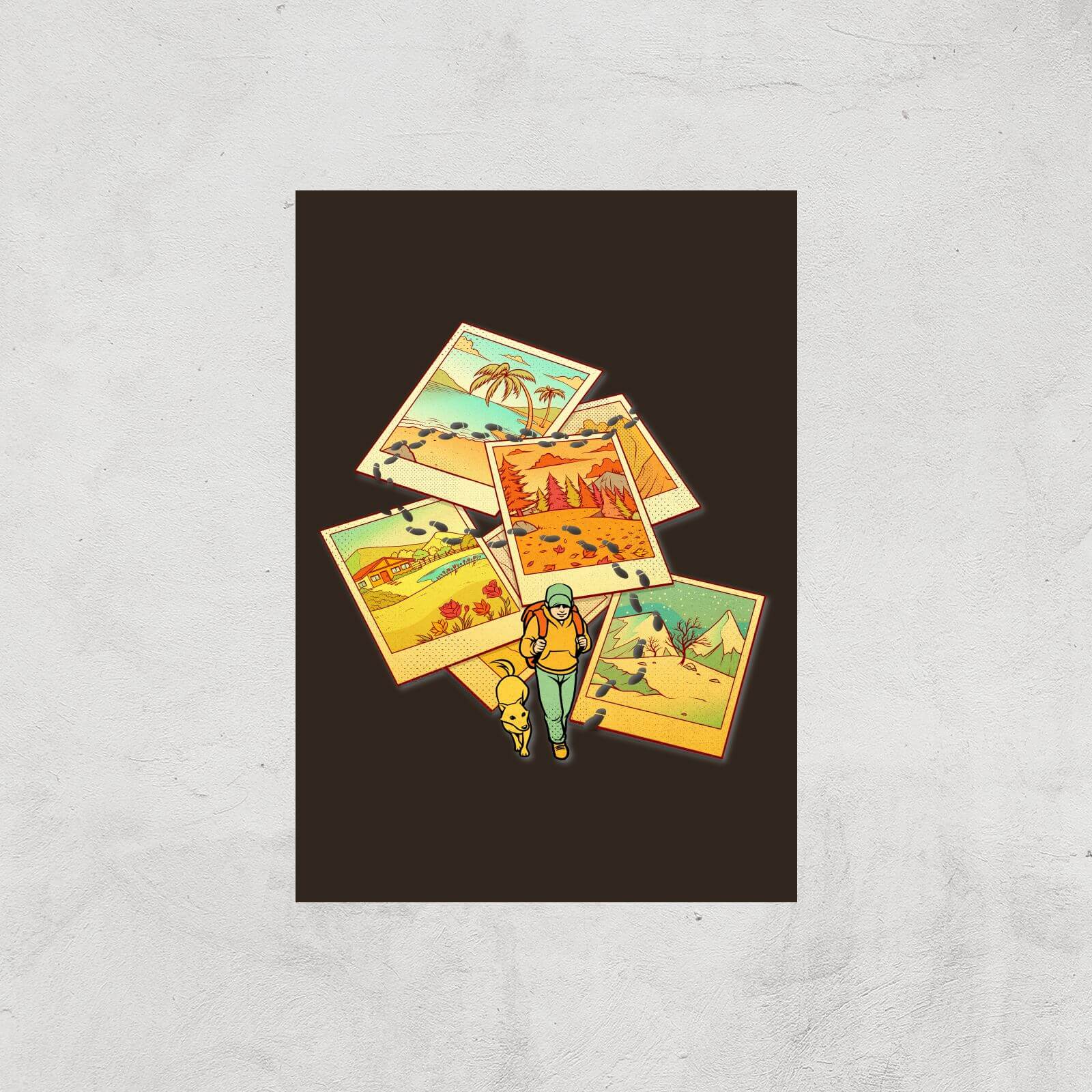 Wanderlust Polaroid Giclee Art Print - A4 - Print Only
