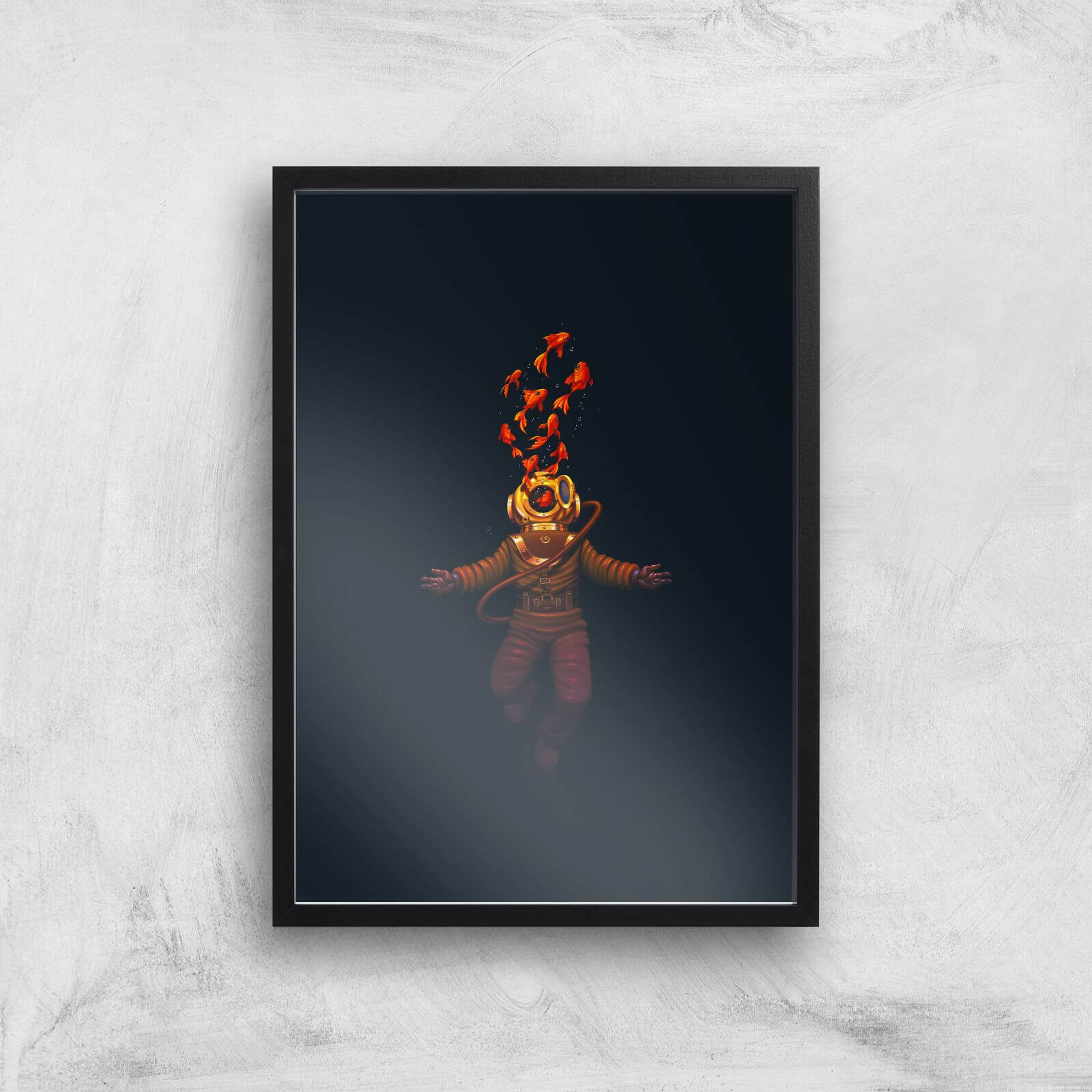 Sea In Me Giclee Art Print - A2 - Black Frame