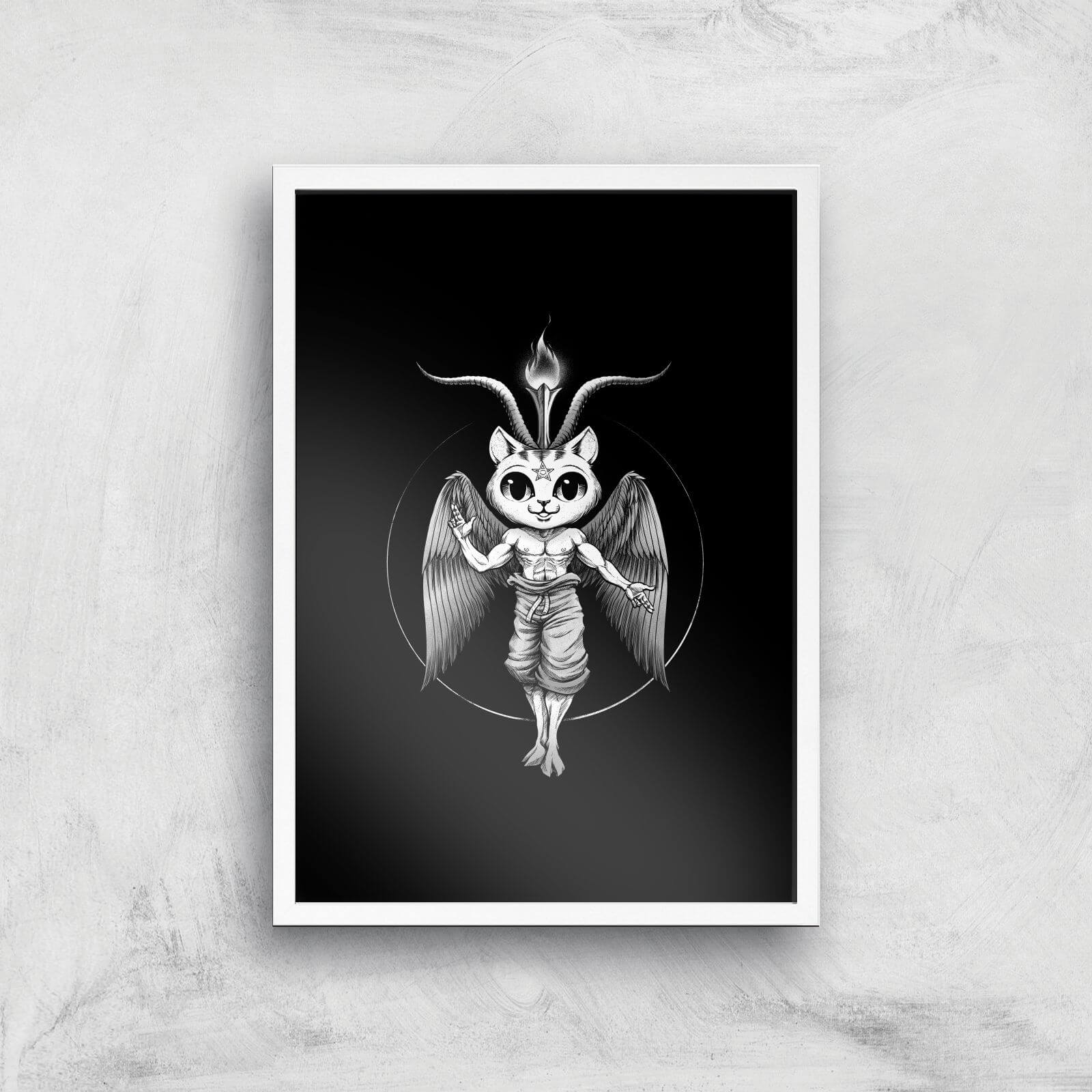 Cathomet Giclee Art Print - A3 - White Frame