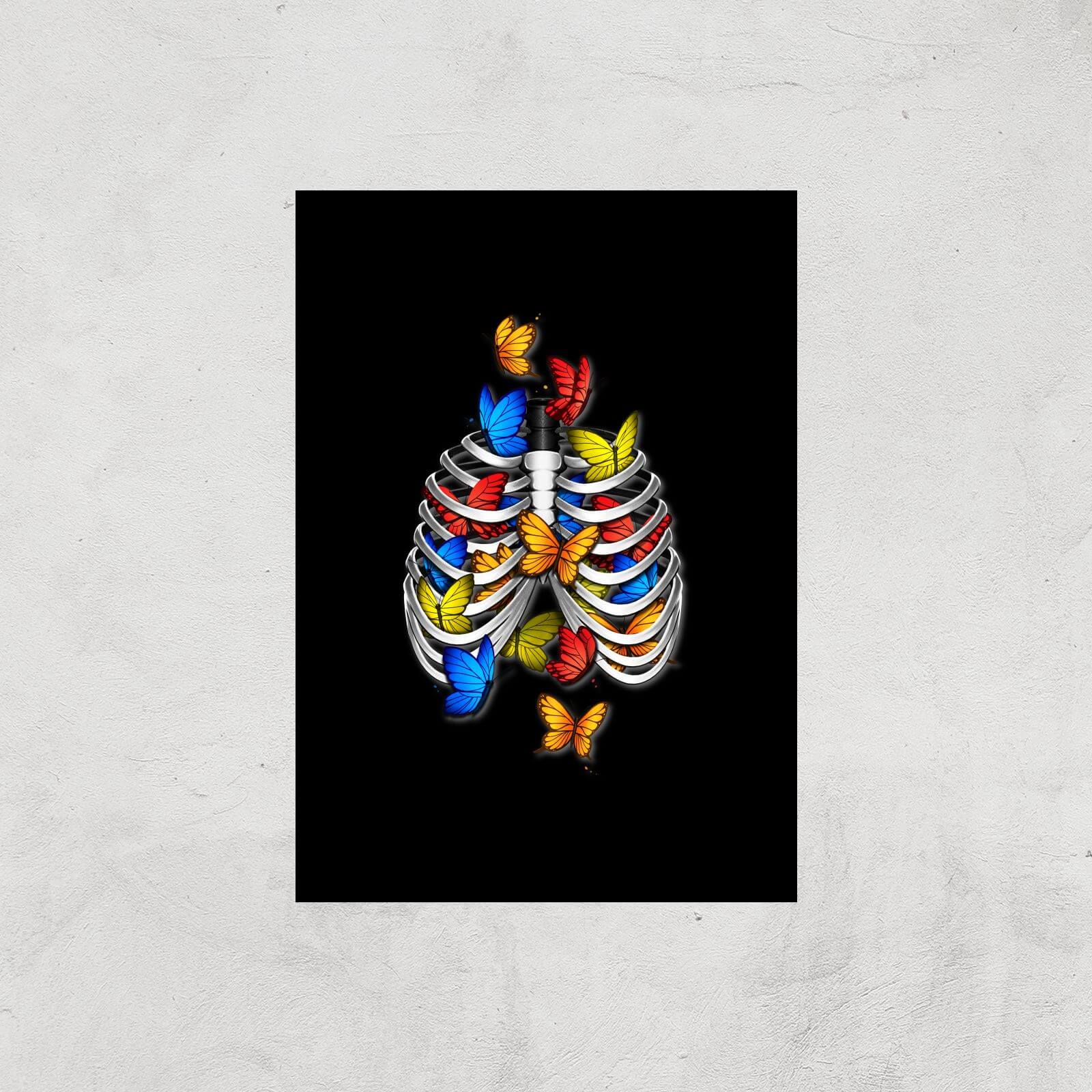 Butterflies In My Stomach Giclee Art Print - A4 - Print Only