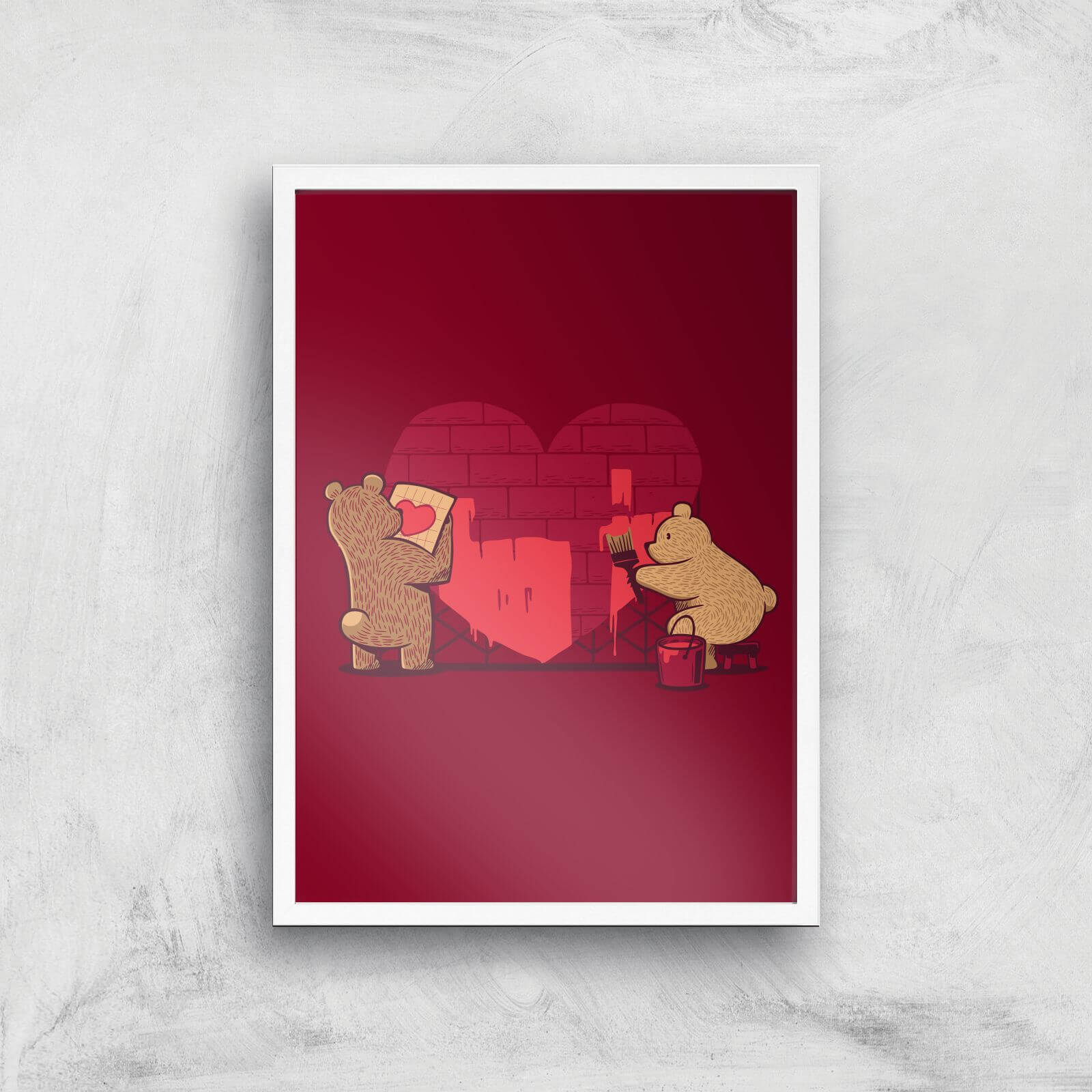 Building Our Love Giclee Art Print - A3 - White Frame