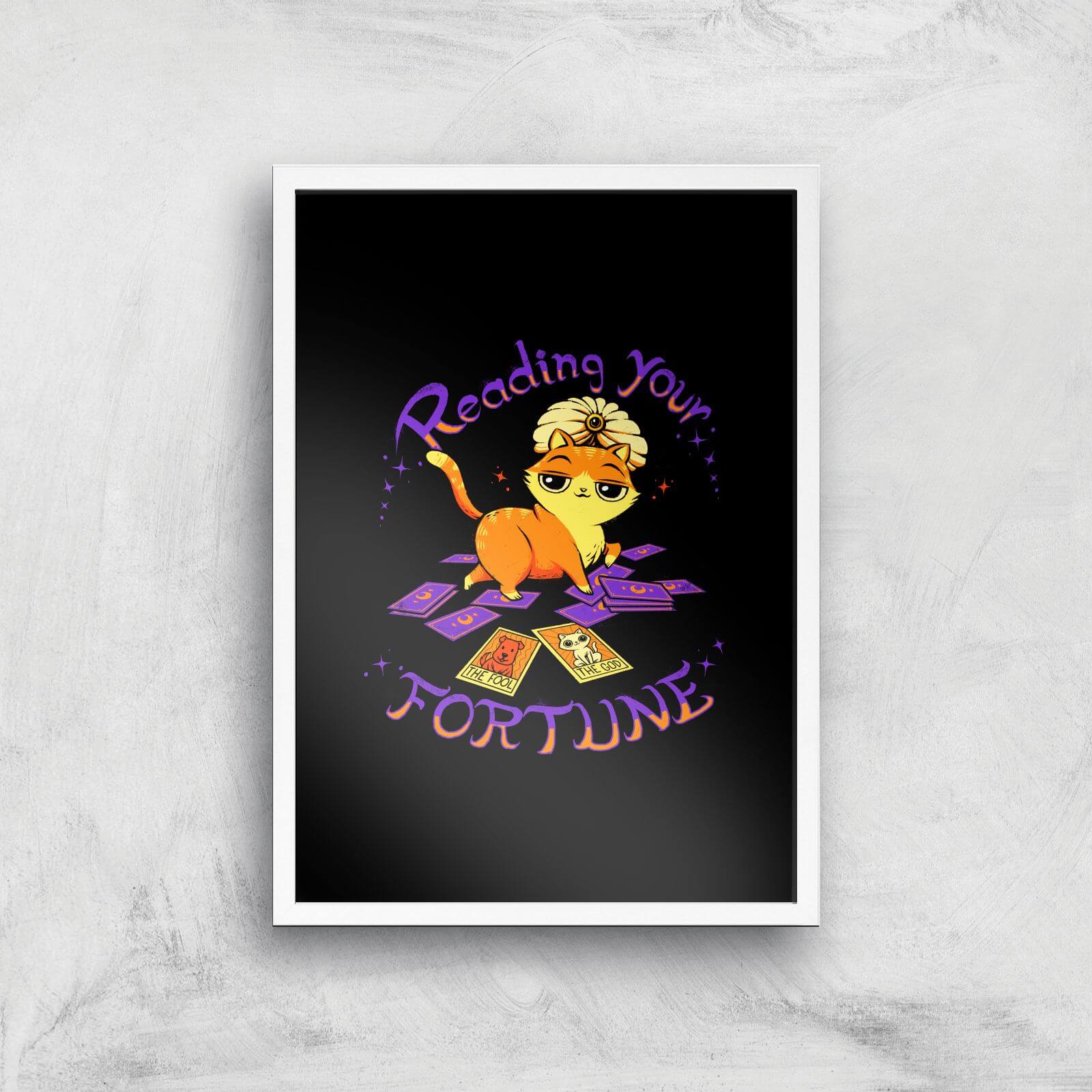Reading Your Fortune Giclee Art Print - A4 - White Frame