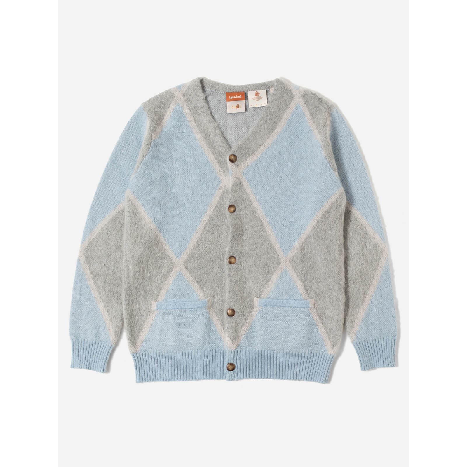 

Lyle & Scott X Oi Polloi - Argyle Cardigan - Bay Blue - L