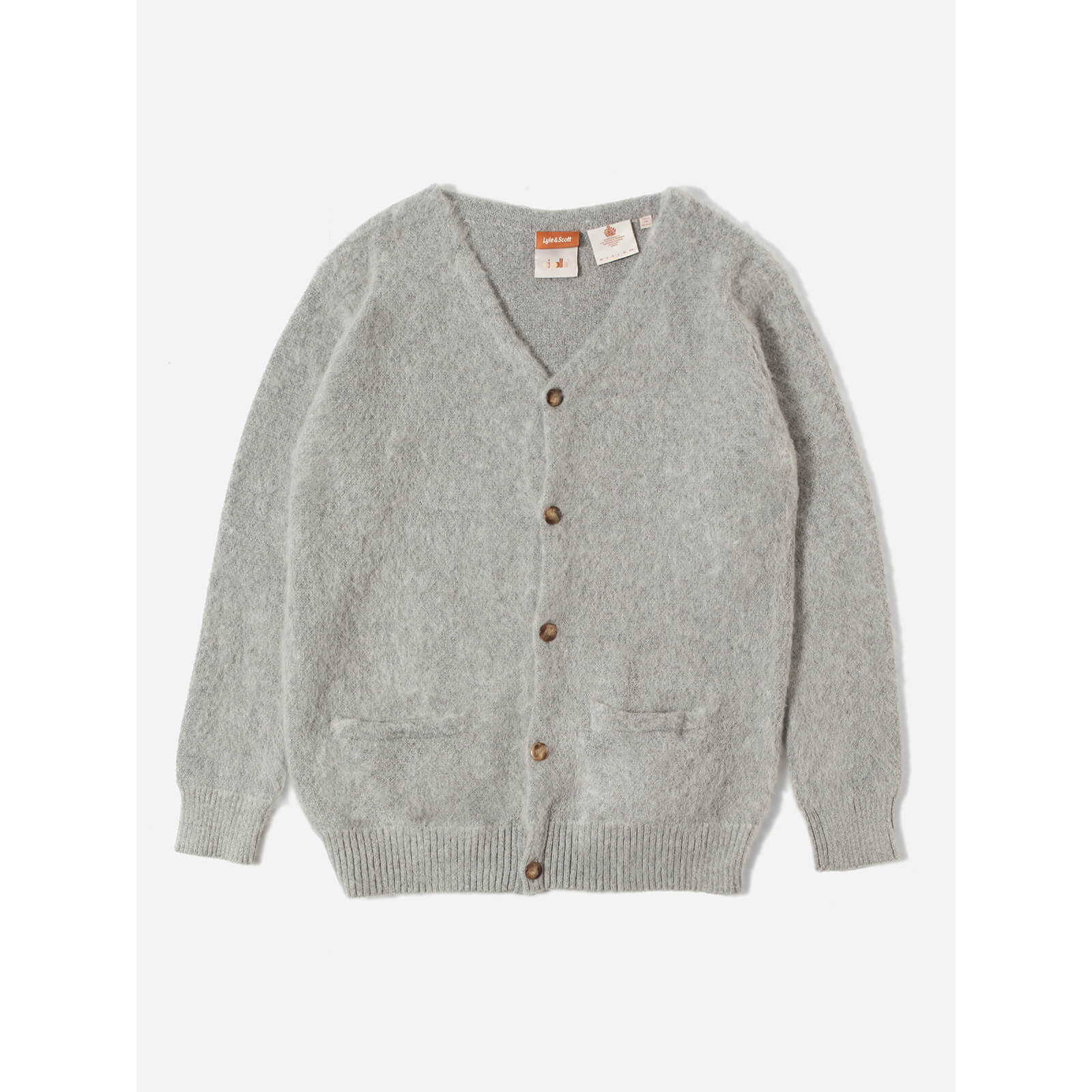 

Lyle & Scott X Oi Polloi - Mohair Knitted Cardigan - Pale Mist - M